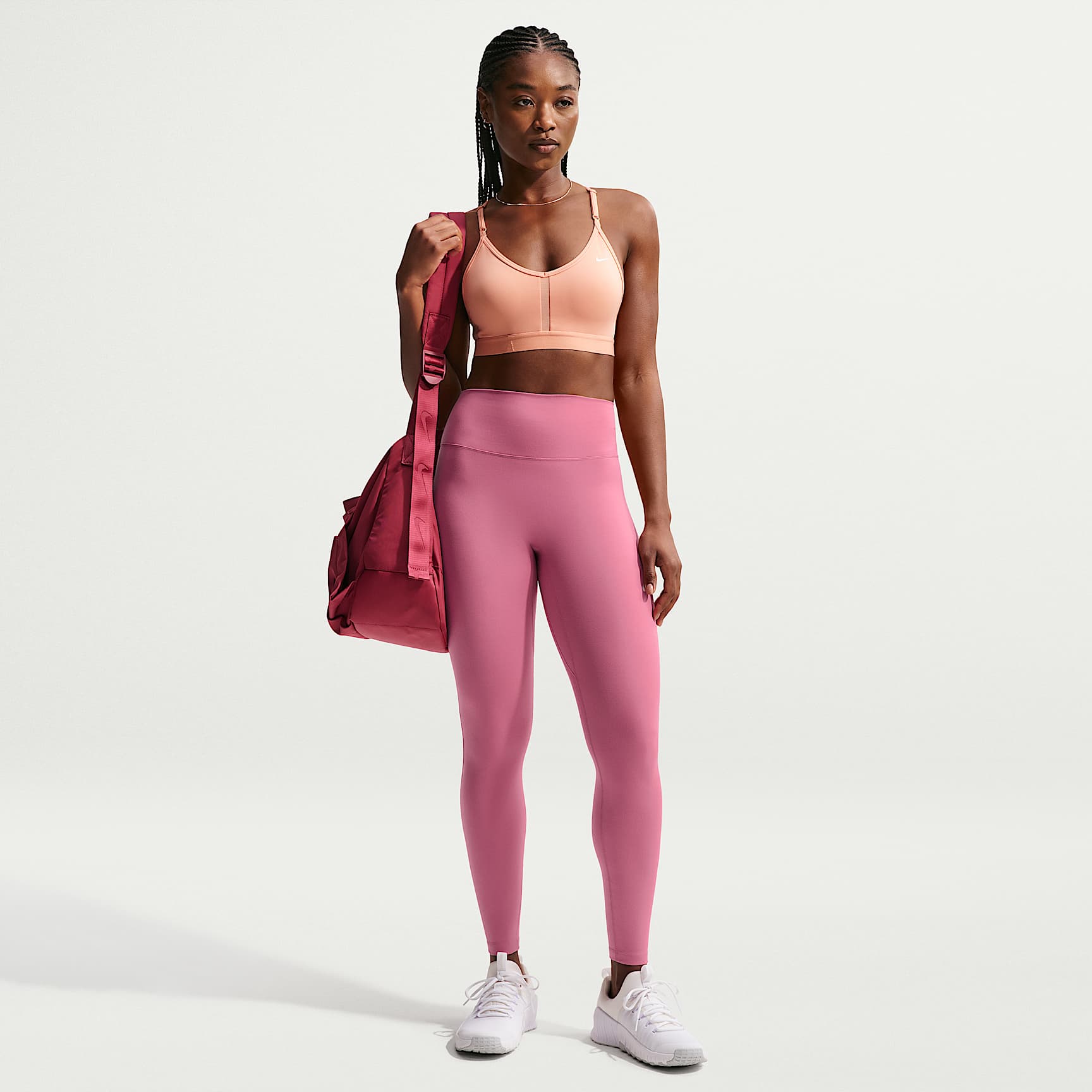 Leggings de tiro alto de largo completo para mujer Nike One Seamless Front