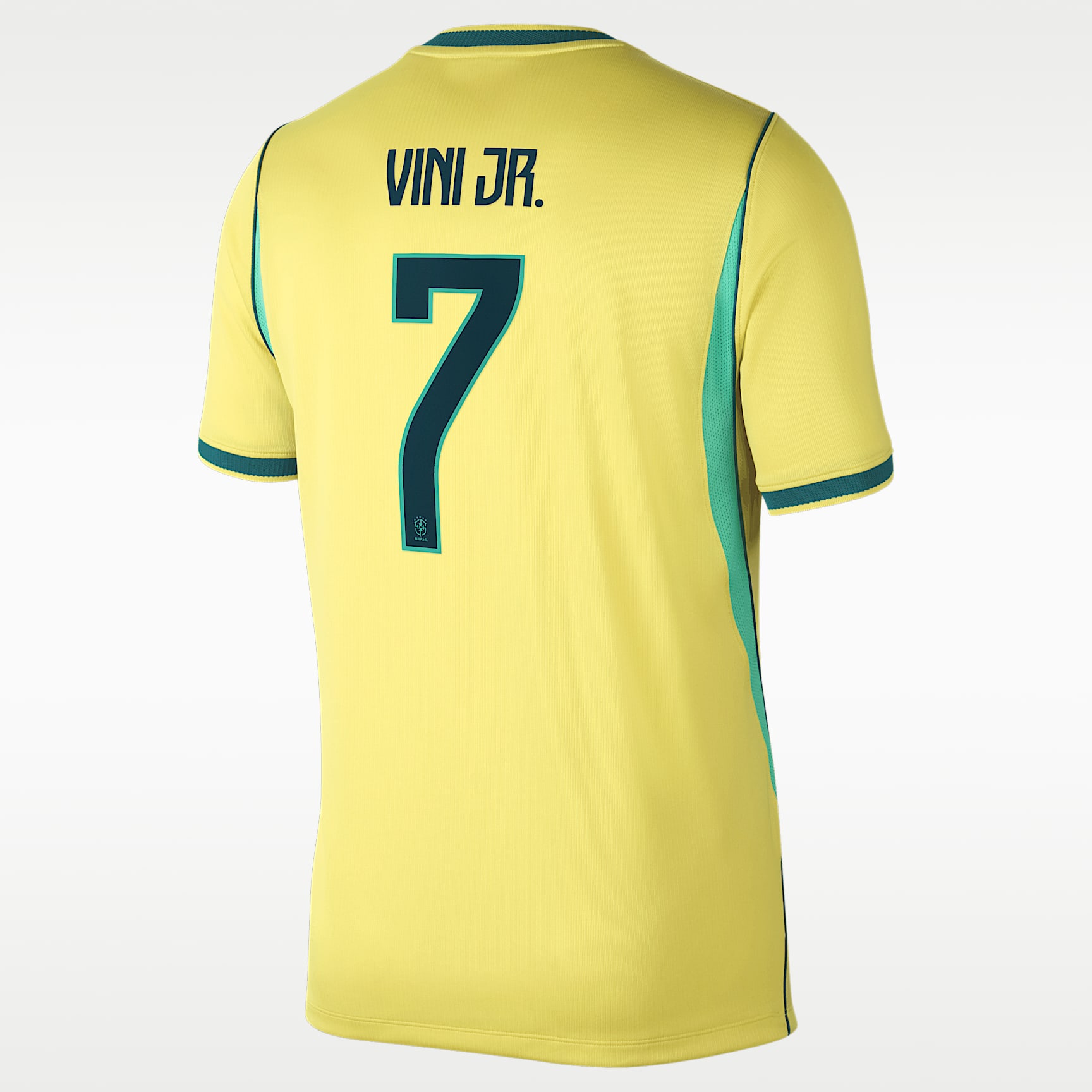 Jersey de futbol Nike Dri-FIT de la selección de Brasil local 2026 Stadium Vinícius Júnior para hombre