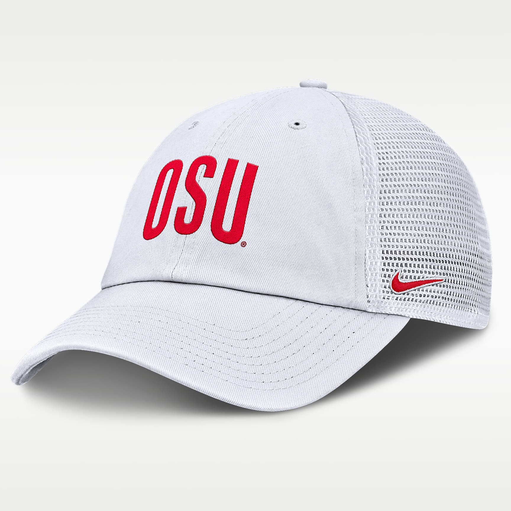 Ohio State Primetime Campus Club Men's Nike College Trucker Adjustable Hat
