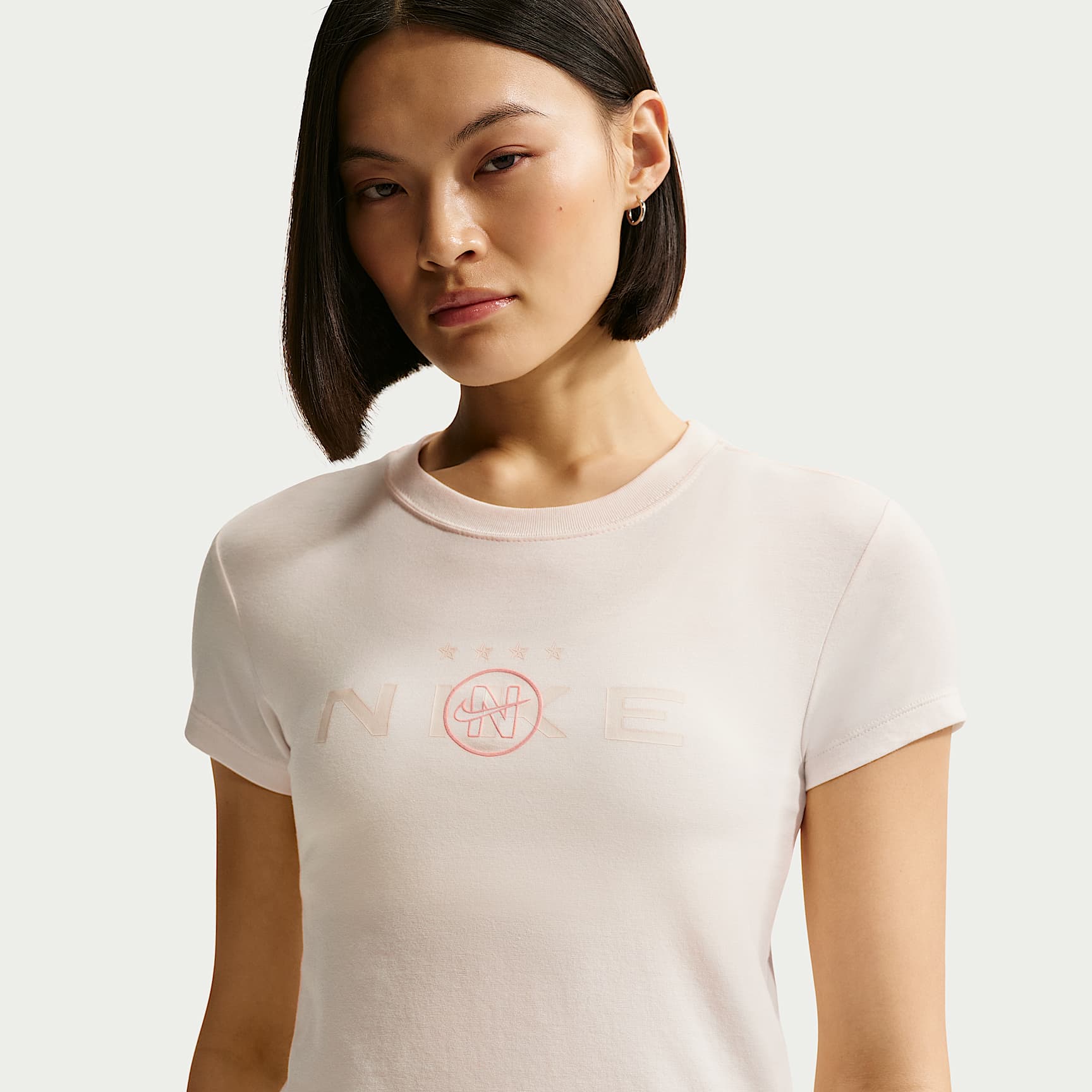 나이키 스포츠웨어 칠 니트 여성 모드 크롭 티셔츠