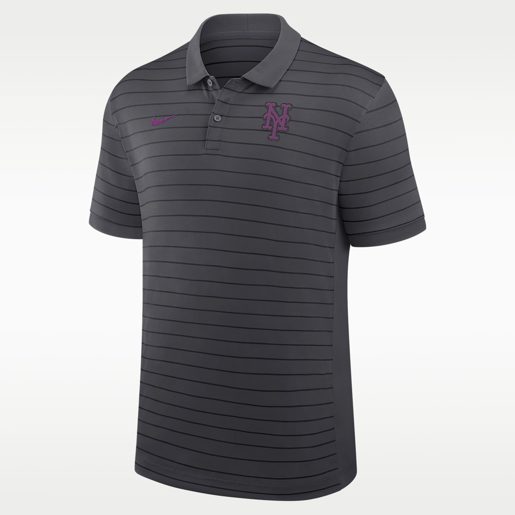 Polo Nike Dri-FIT de la MLB para hombre New York Mets City Connect Striped Victory
