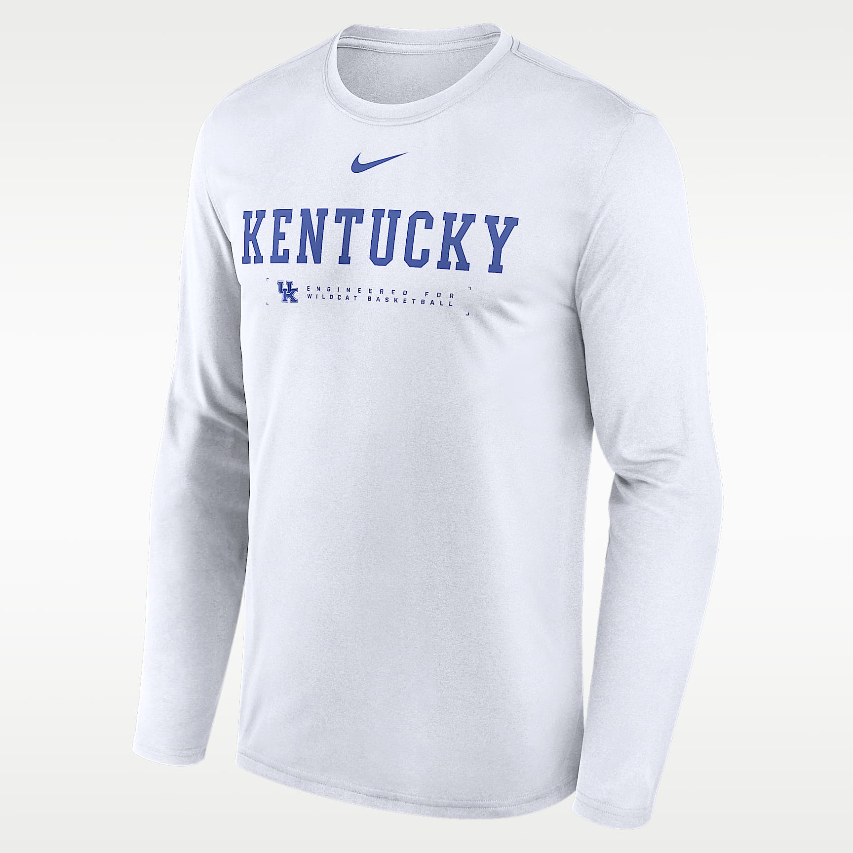 Playera universitaria de manga larga Nike Dri-FIT para hombre Kentucky Courtside Basketball Shootaround Legend