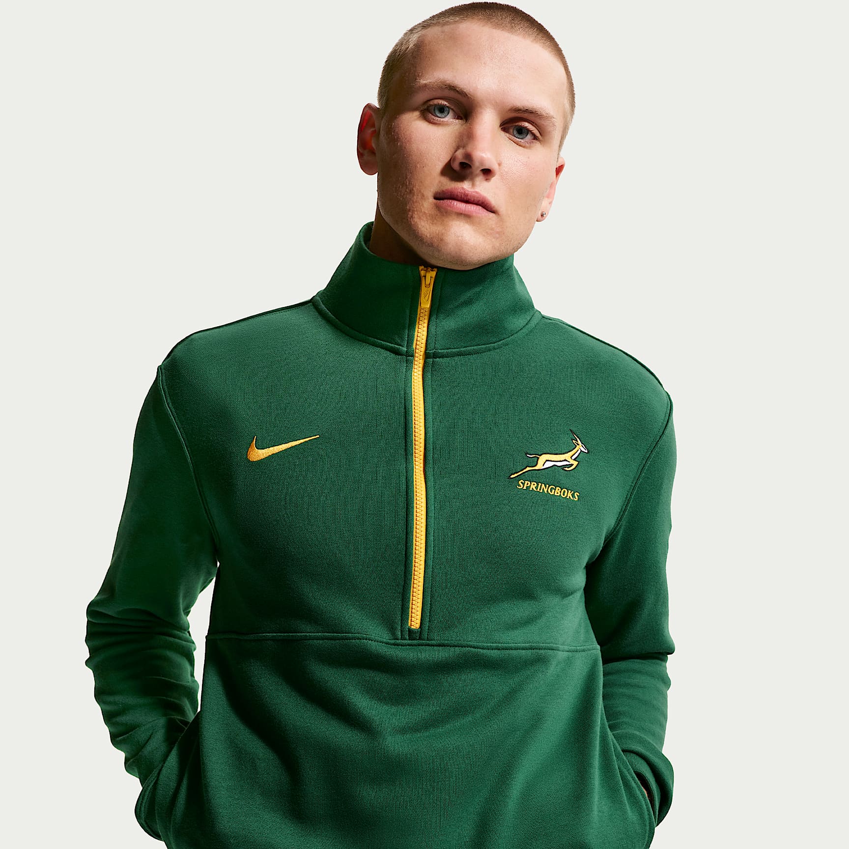 Springboks Men's Nike 1/2 Zip Sweater