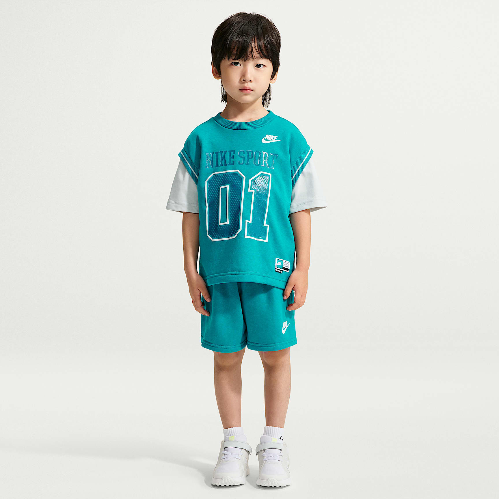 Conjunto de shorts de 2 piezas Multisport infantil Nike Sportswear