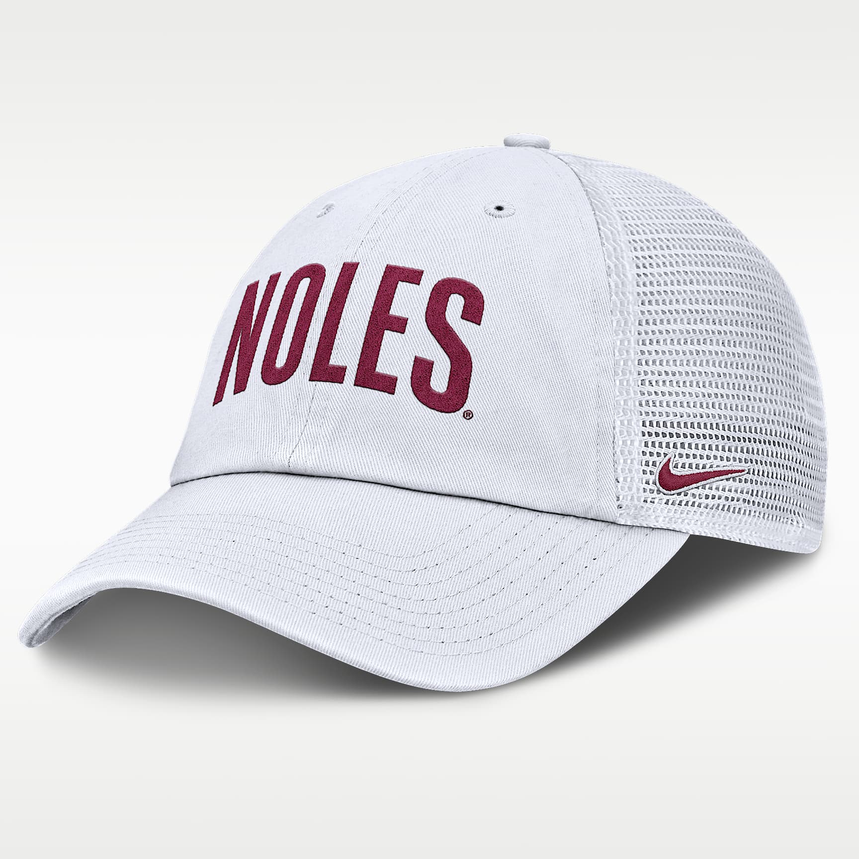 Gorra de rejilla universitaria Nike ajustable para hombre Florida State Primetime Campus Club