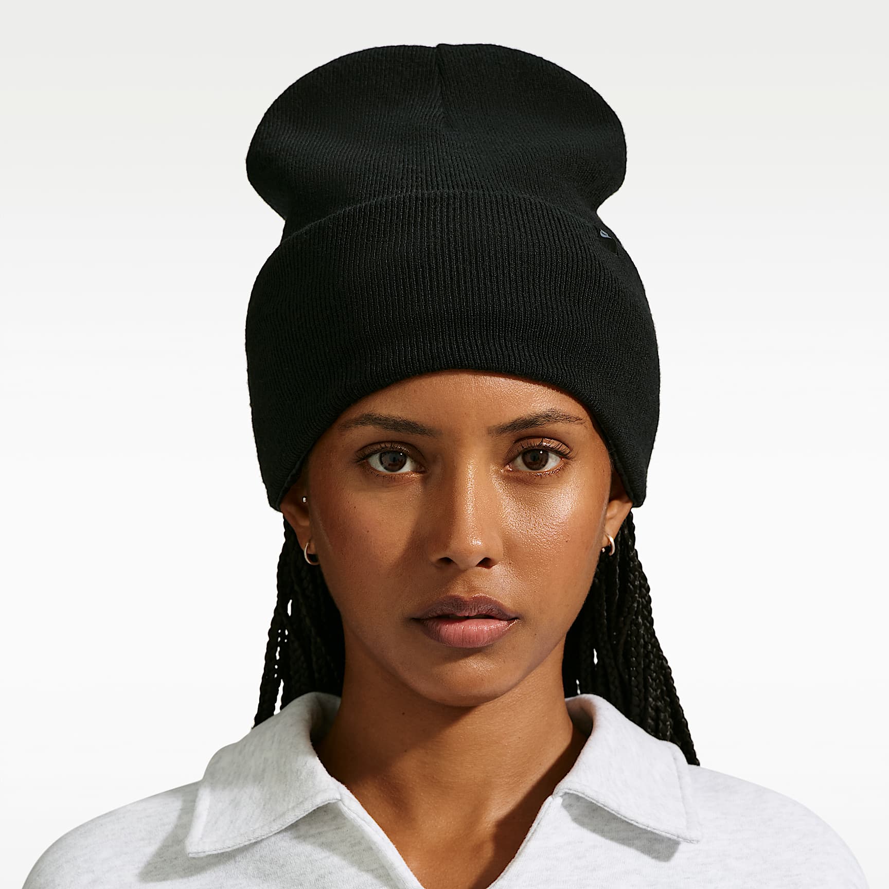 Nike Peak Tall-Cuff Satin-Lined Beanie