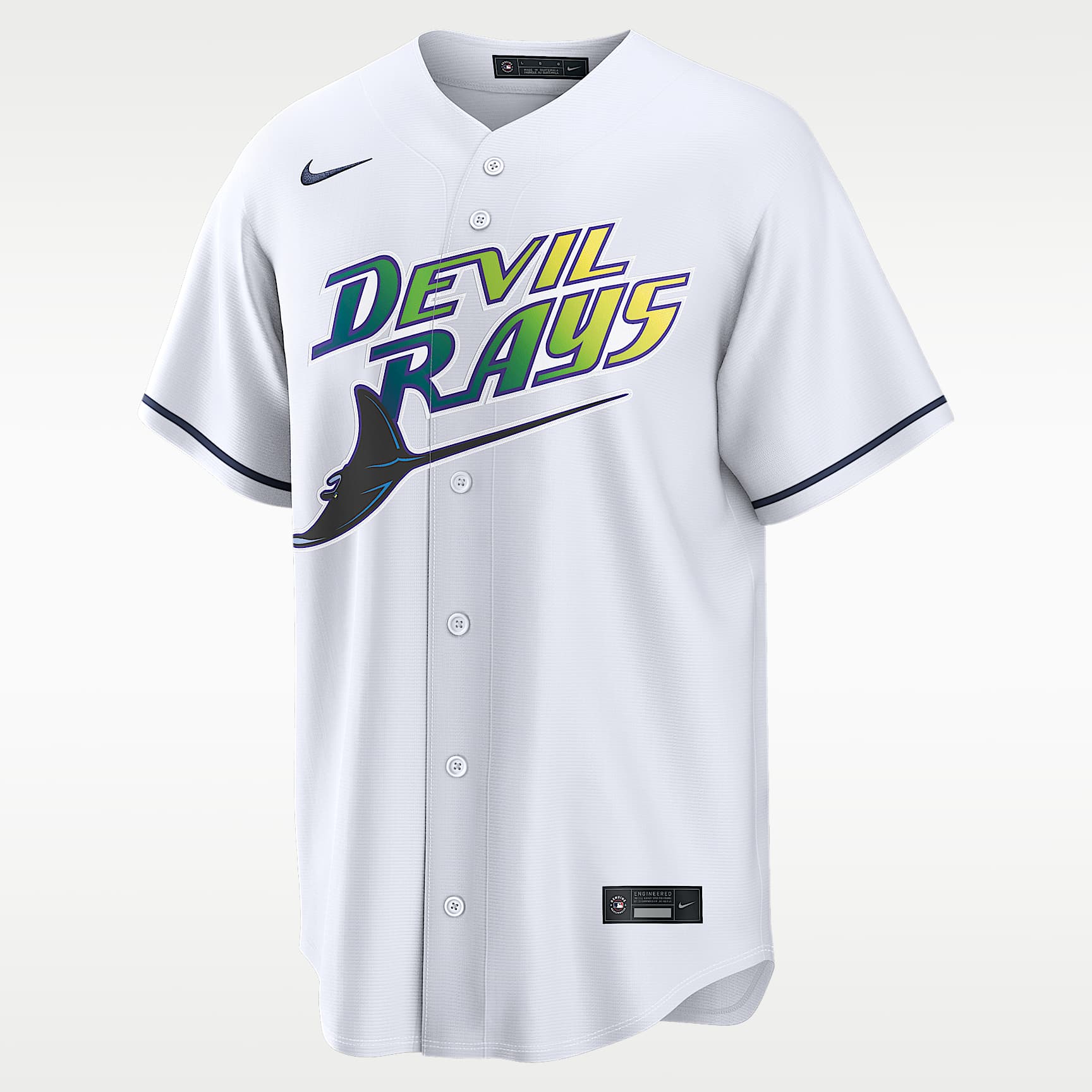 Junior Caminero Tampa Bay Rays Men's Nike MLB Replica Jersey