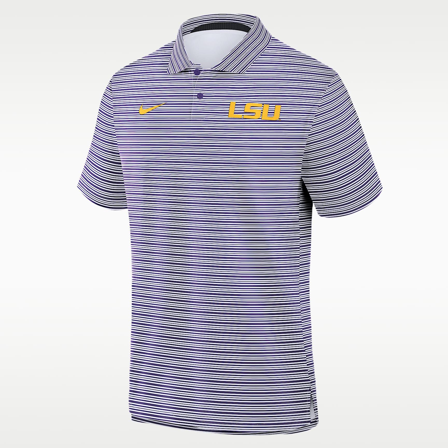 Polo universitaria Nike Dri-FIT para hombre LSU Primetime