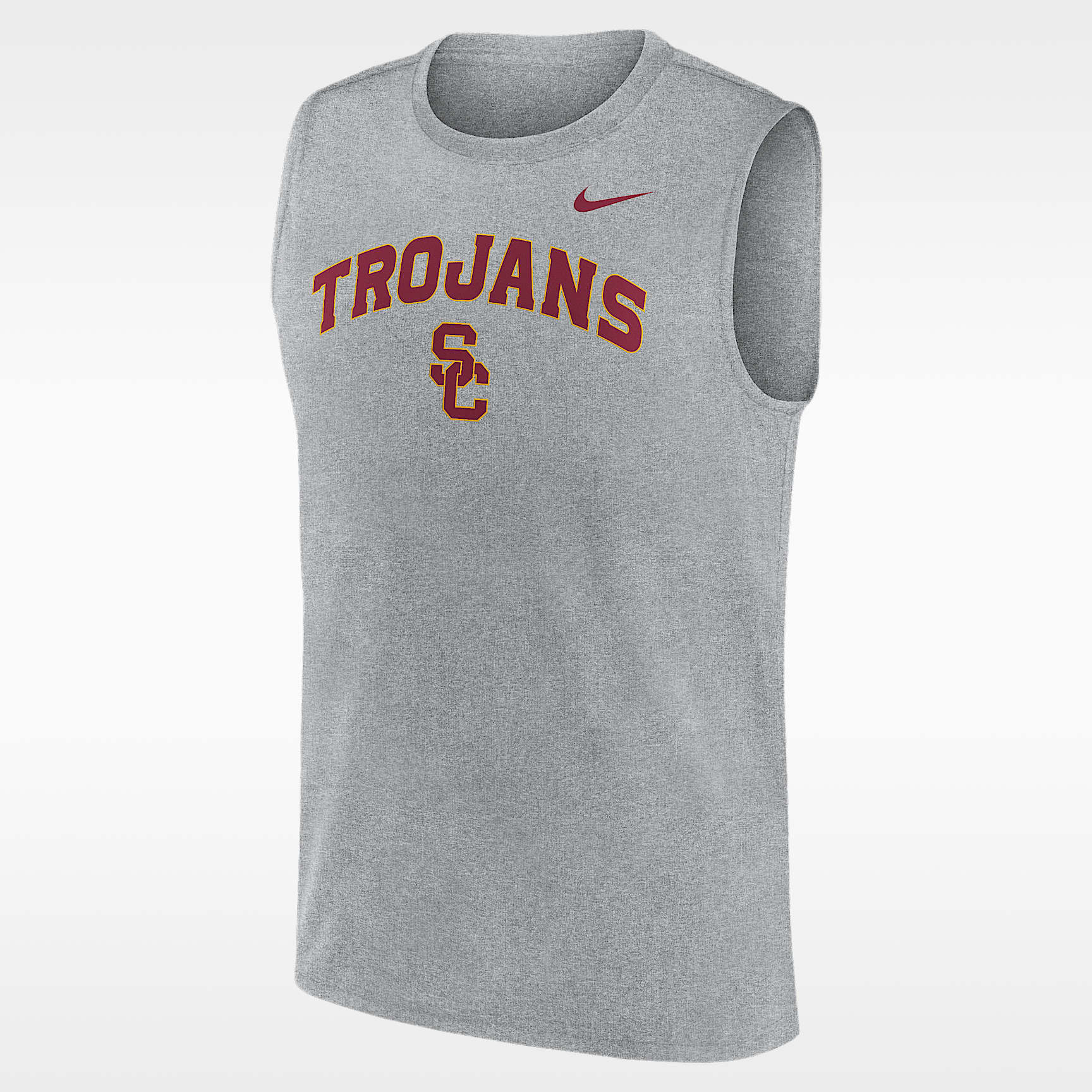 Camiseta sin mangas universitaria Nike Dri-FIT para hombre USC Arch Legend