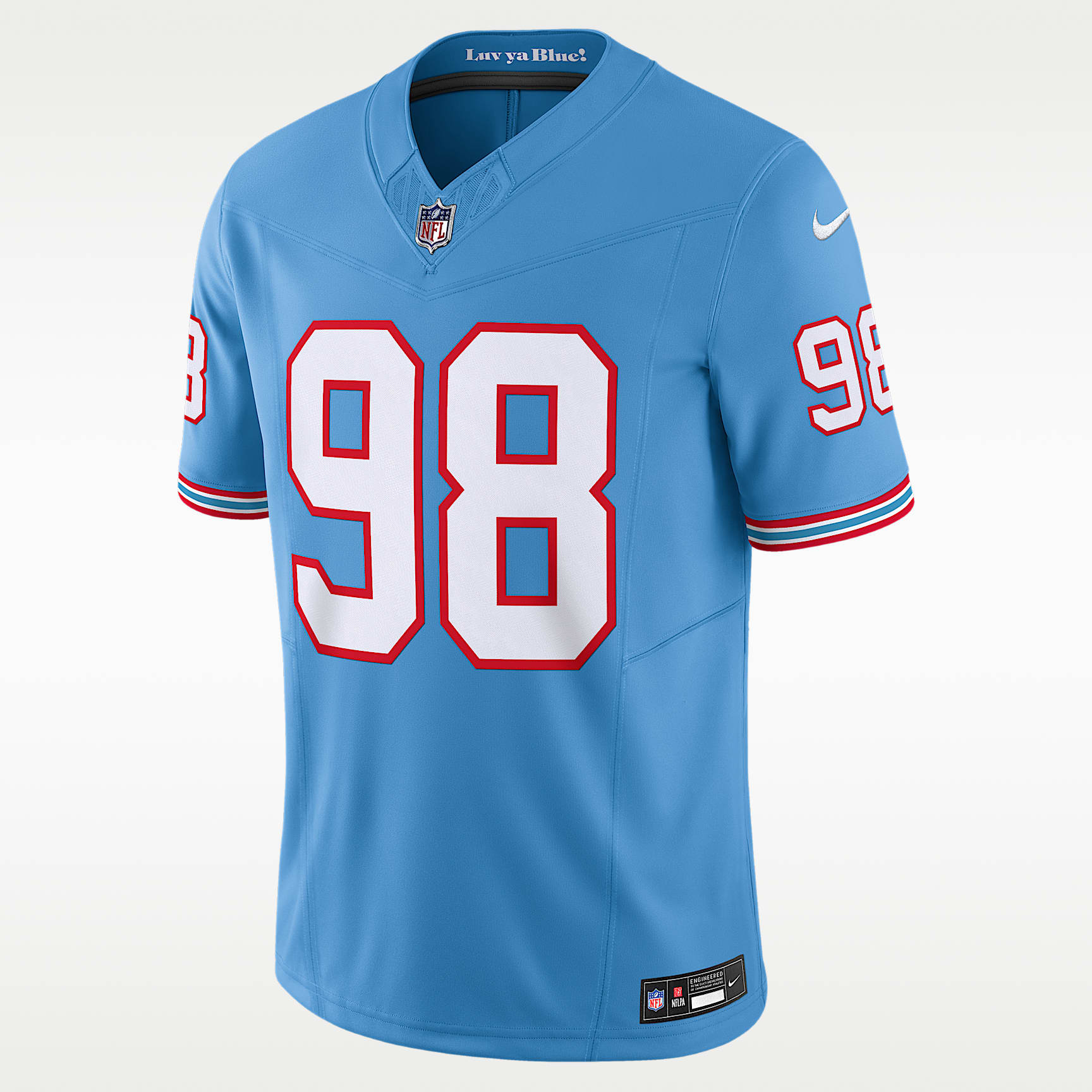 Jersey de fútbol americano Nike Dri-FIT de la NFL Limited para hombre Jeffery Simmons Tennessee Titans