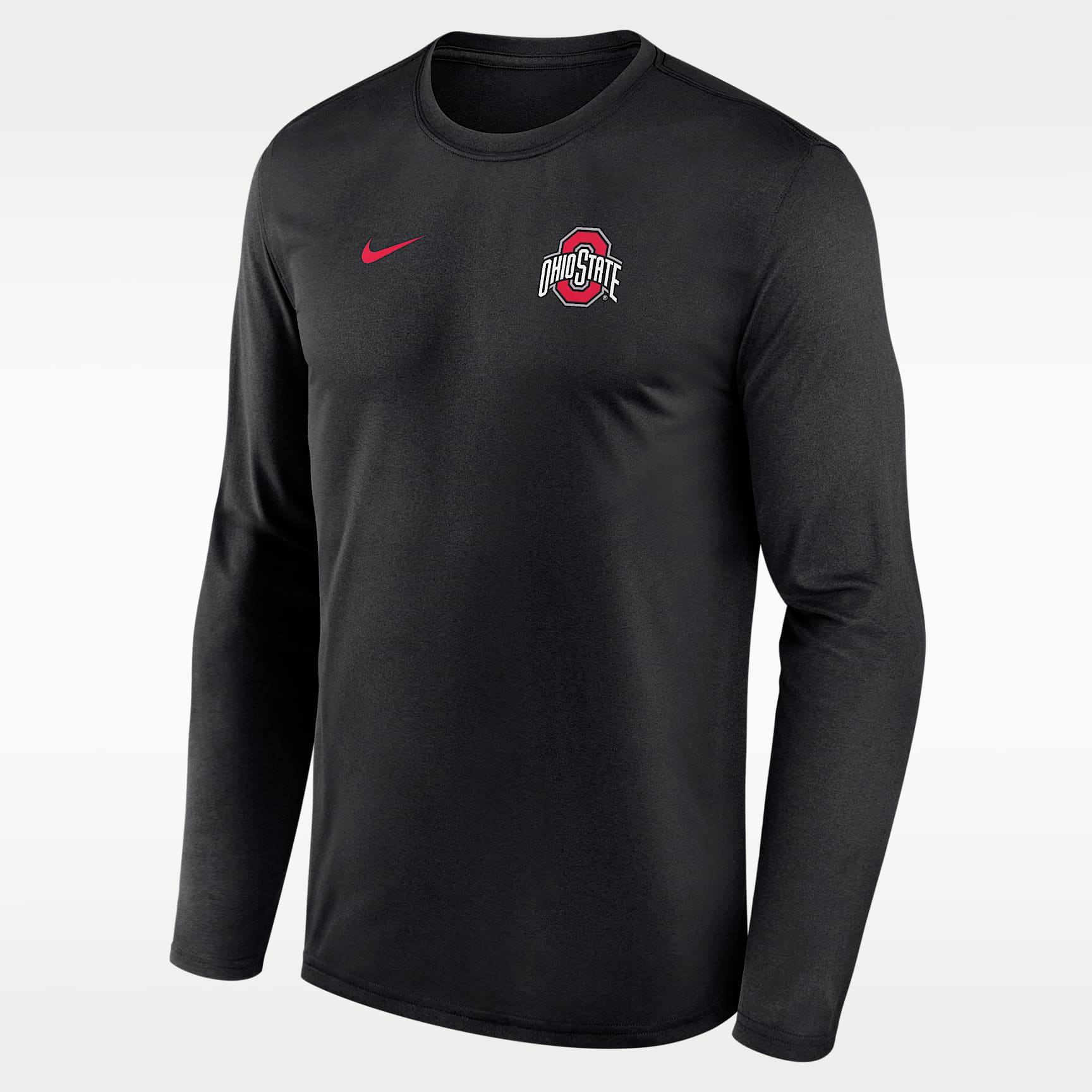 Ohio State Sideline Legend Small Logo Men's Nike Dri-FIT College Long-Sleeve T-Shirt