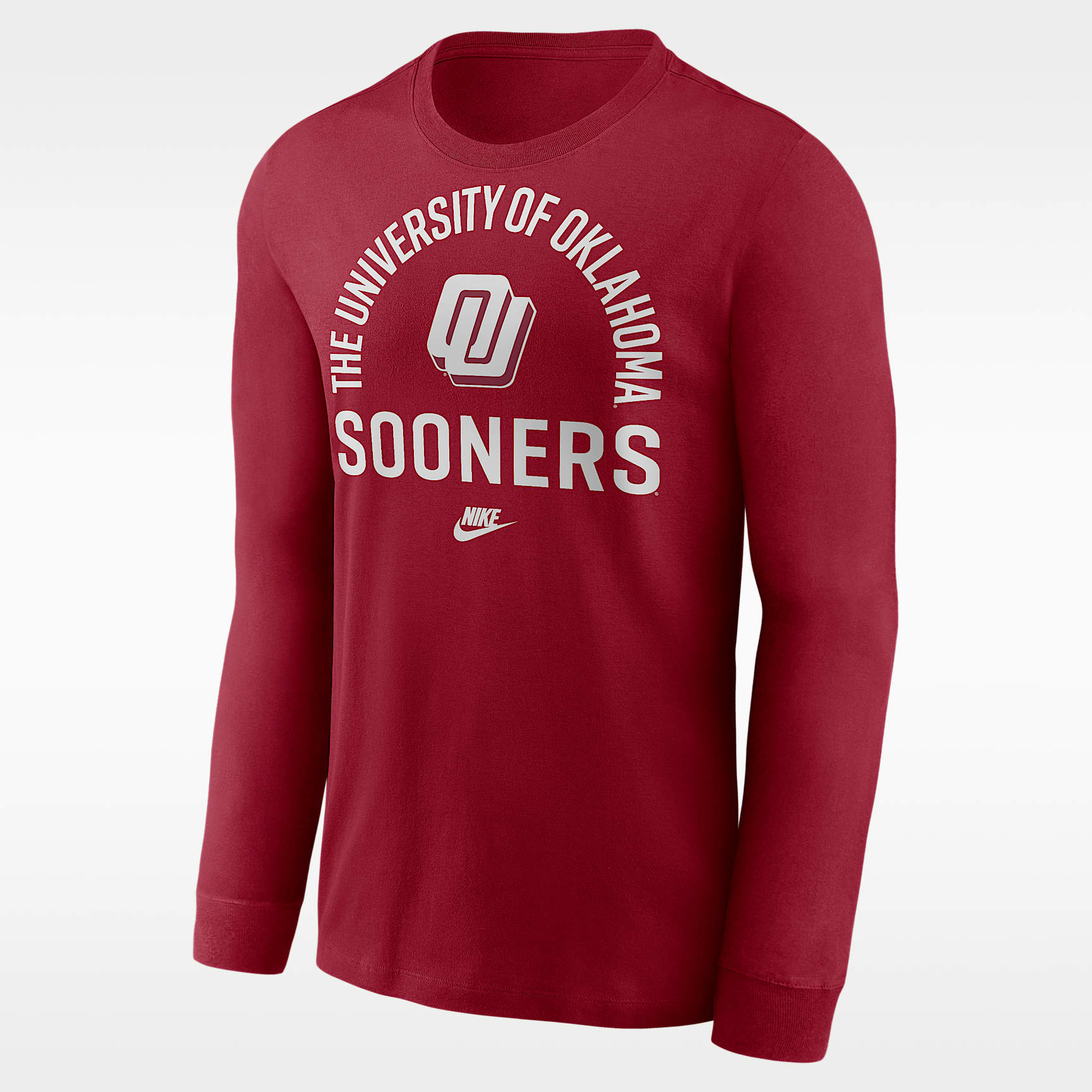 Playera de manga larga universitaria Nike para hombre Oklahoma Legacy ...