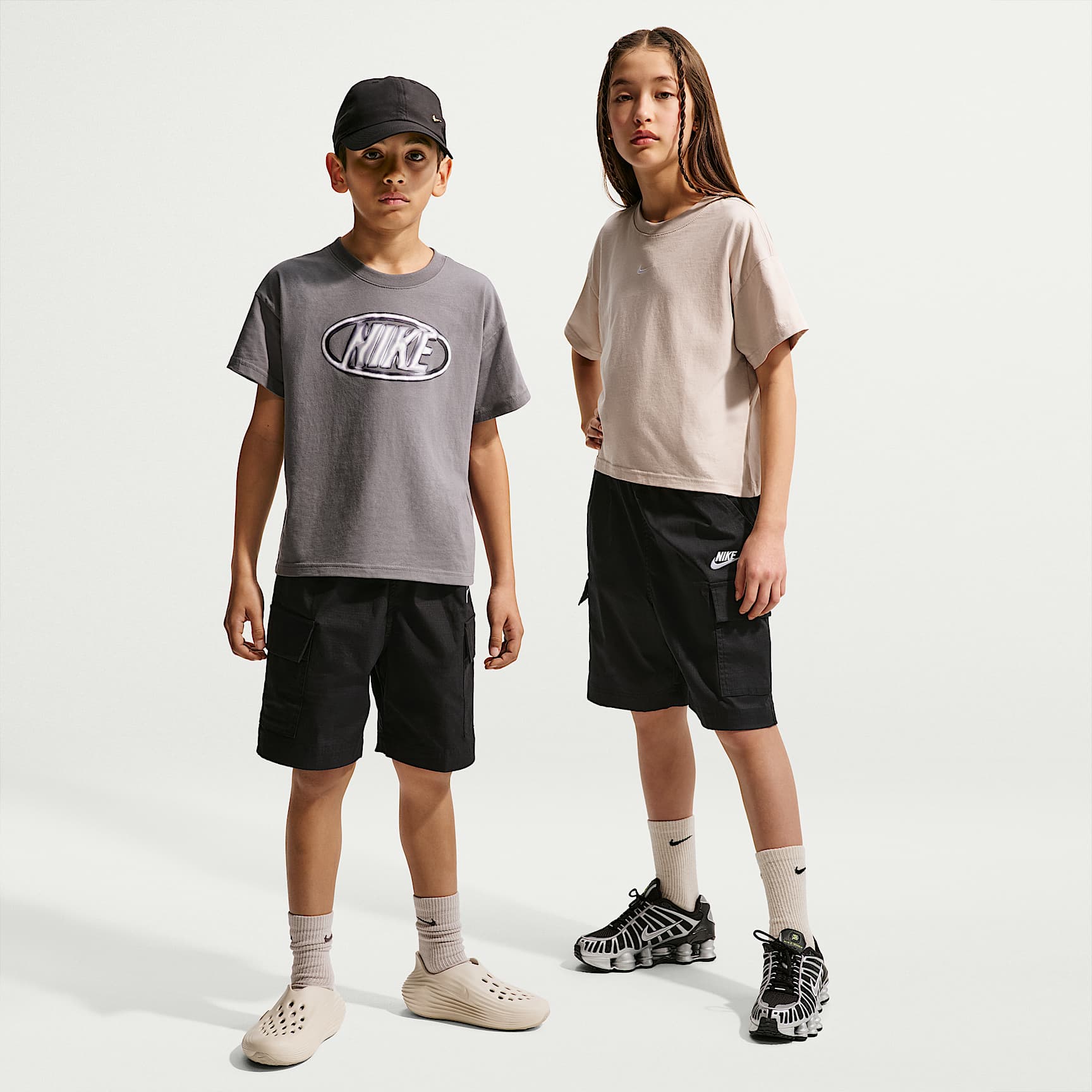 Shorts cargo de tejido Woven para niños talla grande Nike Sportswear Club