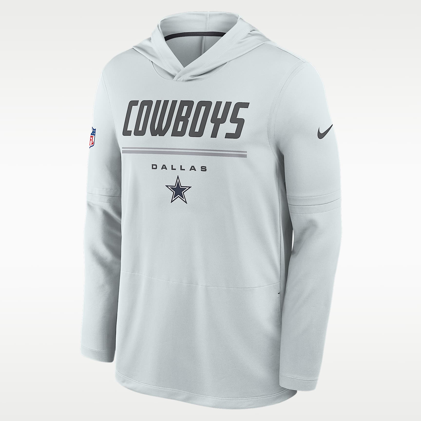 Dallas Cowboys Sideline Men's Nike Dri-FIT NFL Long-Sleeve Hooded Top