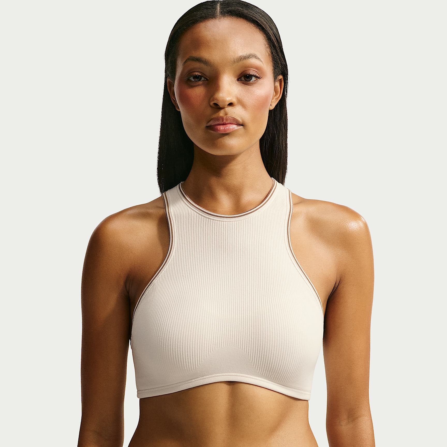 NikeSKIMS Ribbed Seamless Racerneck Sport-BH