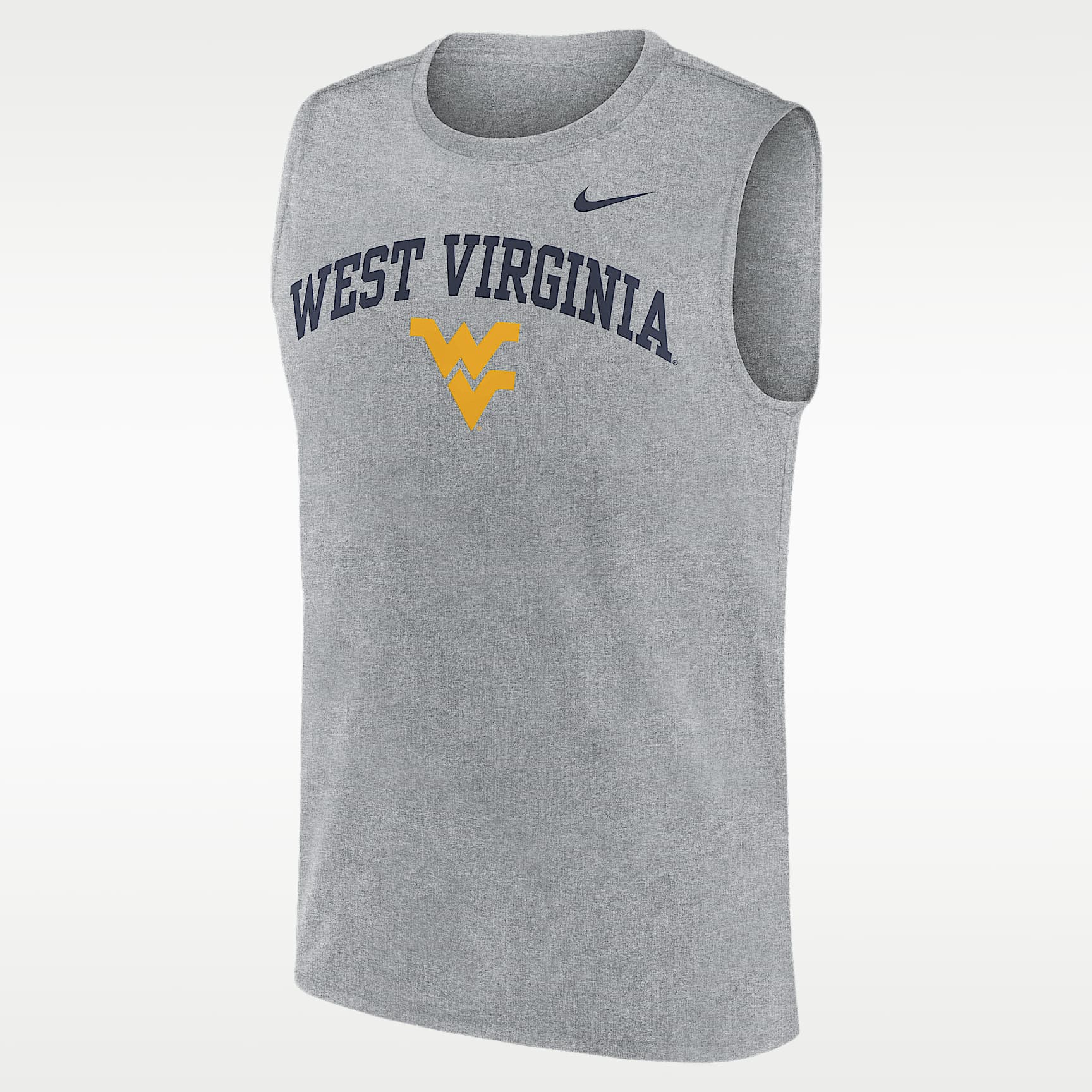 West Virginia Primetime Arch Legend Men's Nike Dri-FIT College Muscle Tank Top