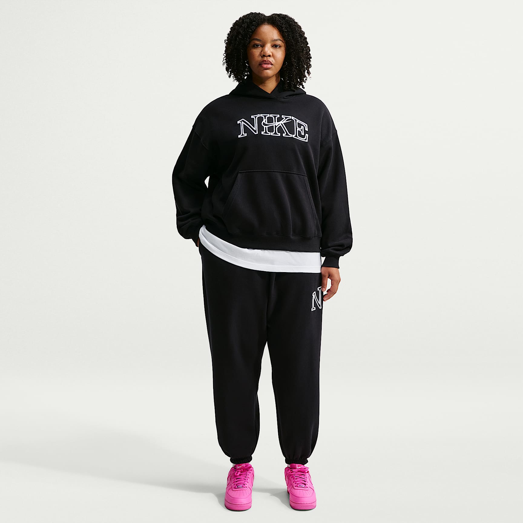 Nike Studio Fleece Medium Weight Women's Oversized Cuffed Logo Pants