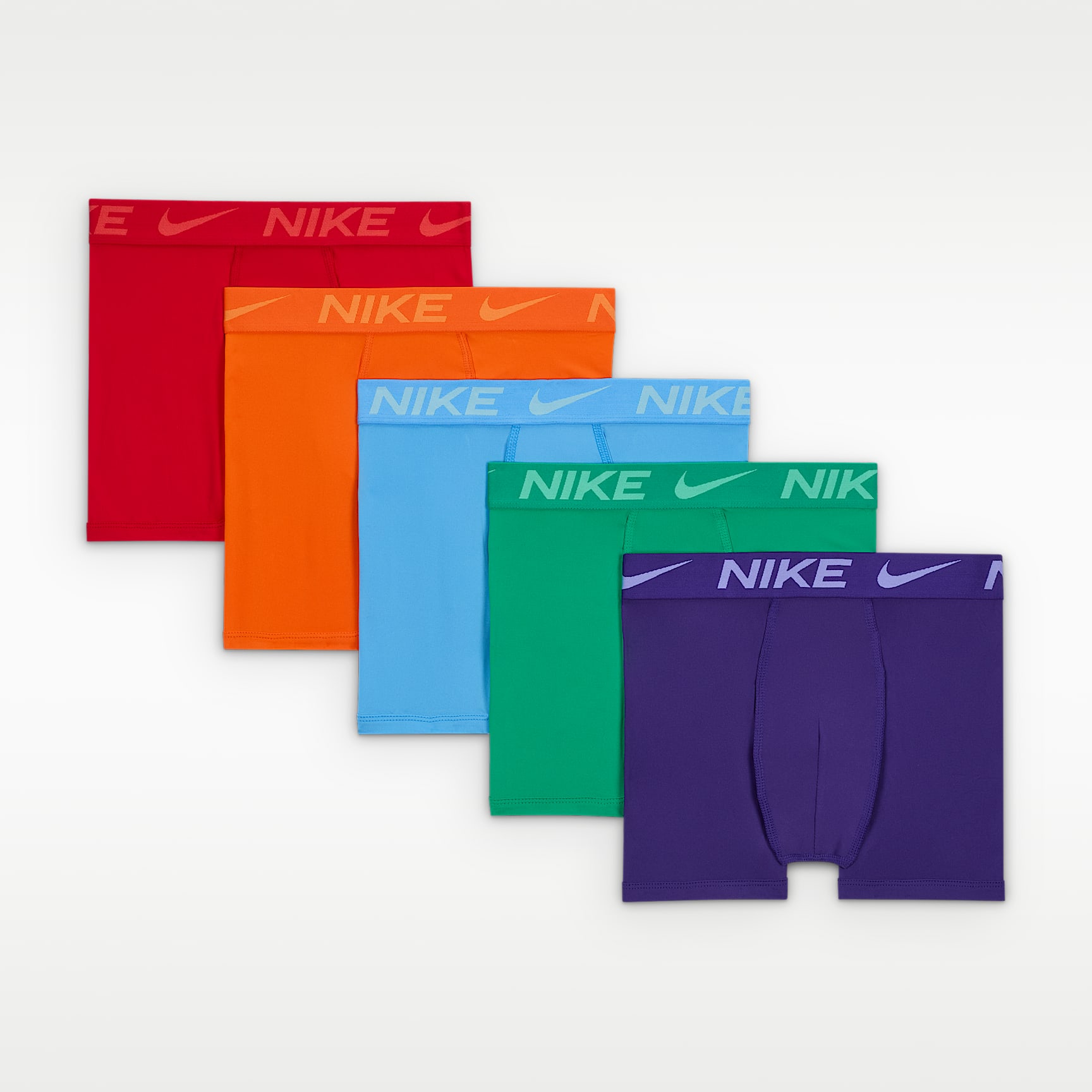 Nike Big Kids' Dri-Fit Color Pop Boxer Briefs (5 Pairs)