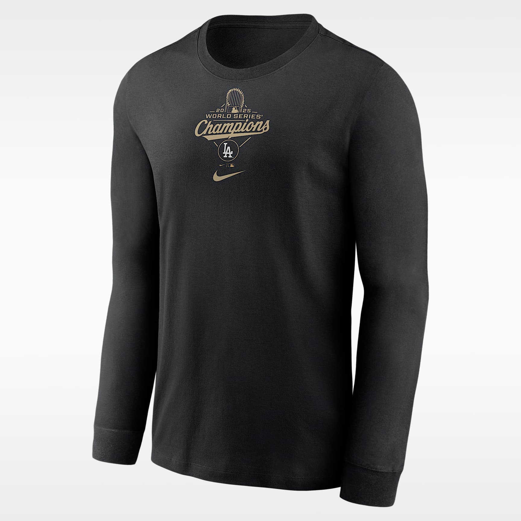 Los Angeles Dodgers 2025 World Series Champion Gold Series Men's Nike MLB Long-Sleeve T-Shirt