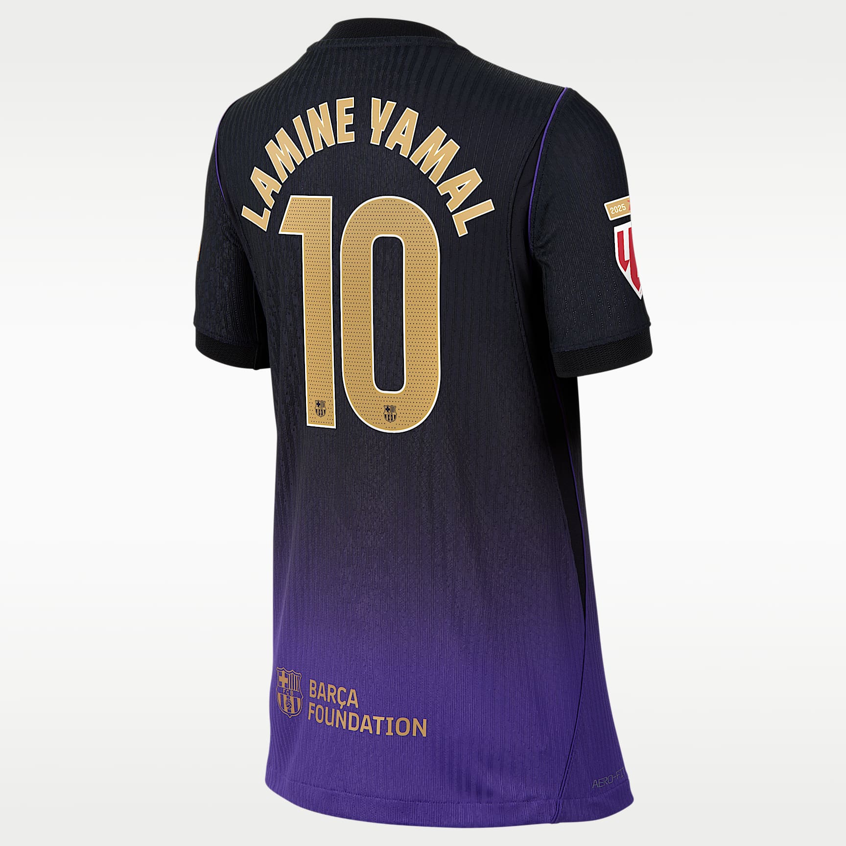 Lamine Yamal Barcelona 2026/27 Match Away Kobe Big Kids' Nike Aero-FIT Soccer Jersey