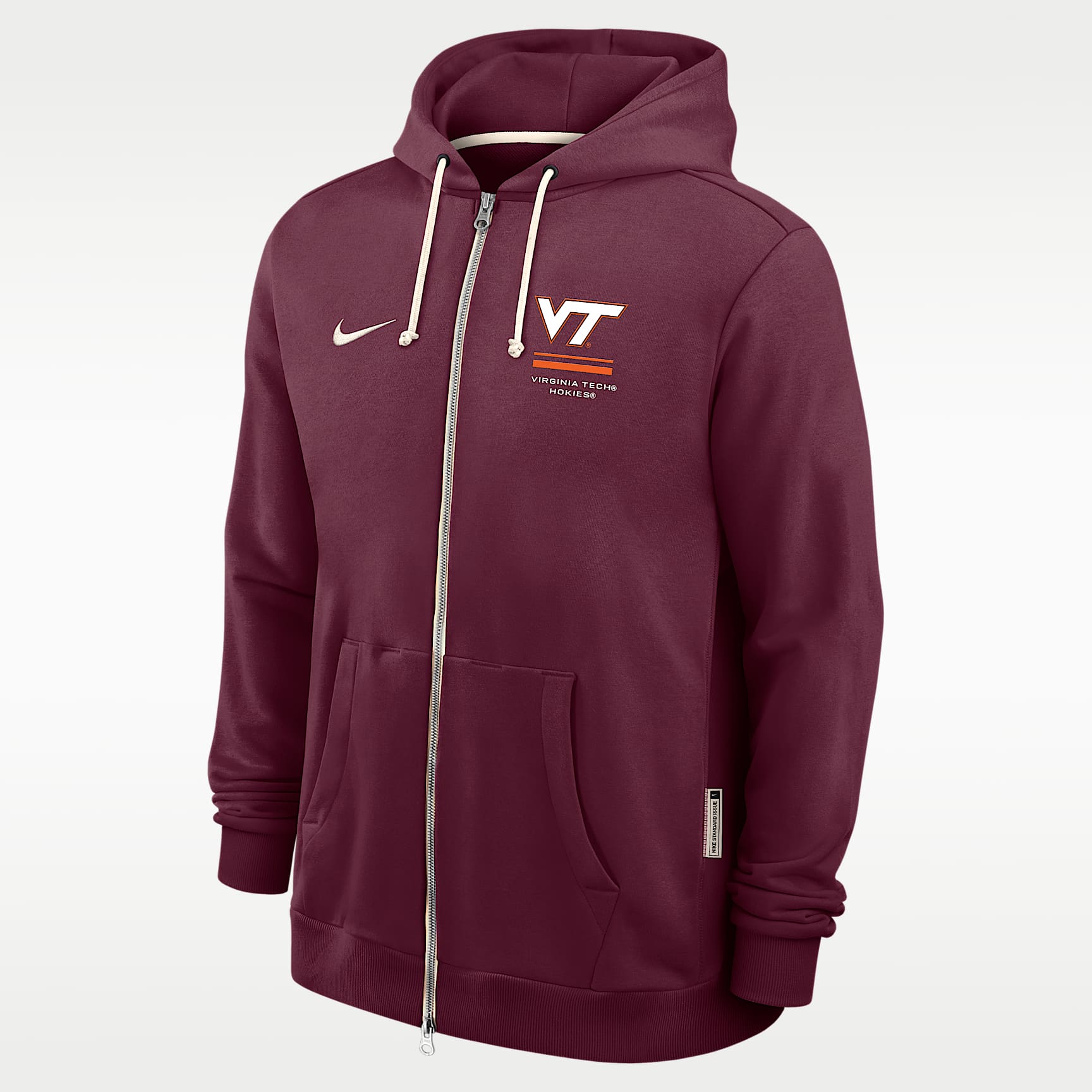 Virginia Tech Sideline Standard Issue Men's Nike Dri-FIT College Full-Zip Hoodie