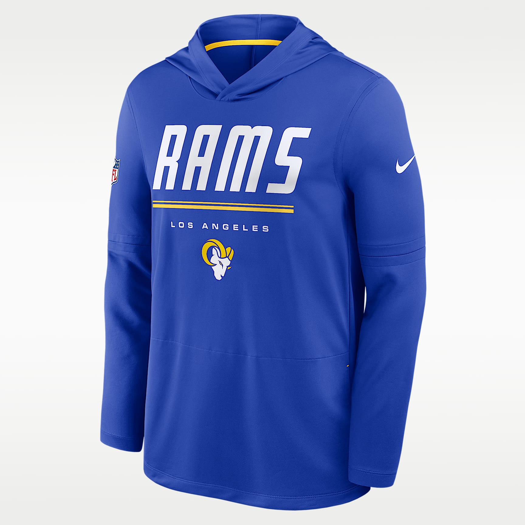 Los Angeles Rams Sideline Men's Nike Dri-FIT NFL Long-Sleeve Hooded Top