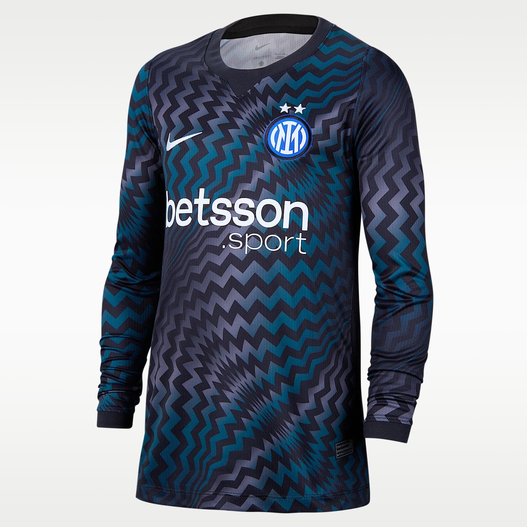 Inter Milan 2026/27 Stadium Goalkeeper Older Kids' Nike Dri-FIT Football Replica Shirt