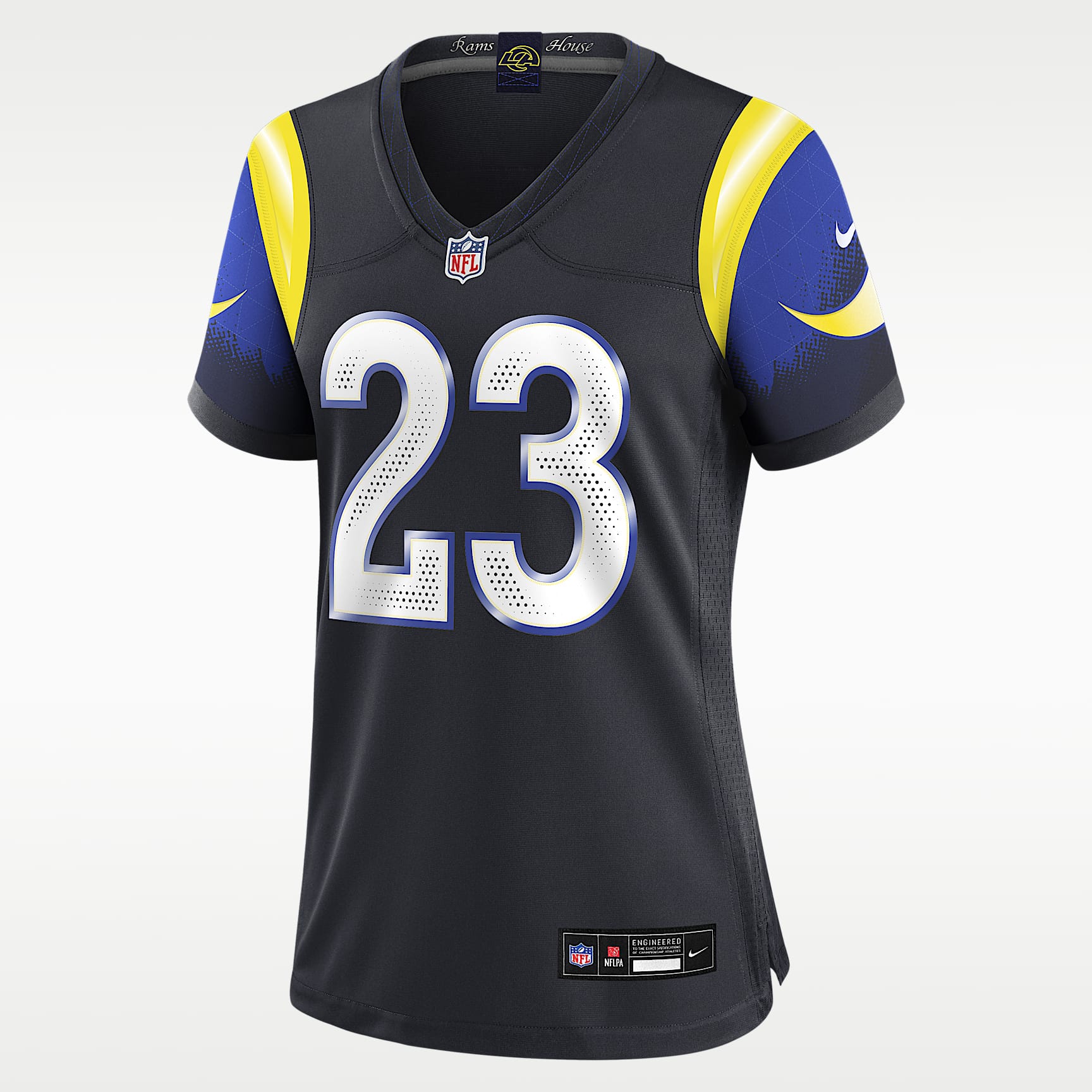Jersey Nike de la NFL Game para mujer Kyren Williams Los Angeles Rams Rivalries Collection