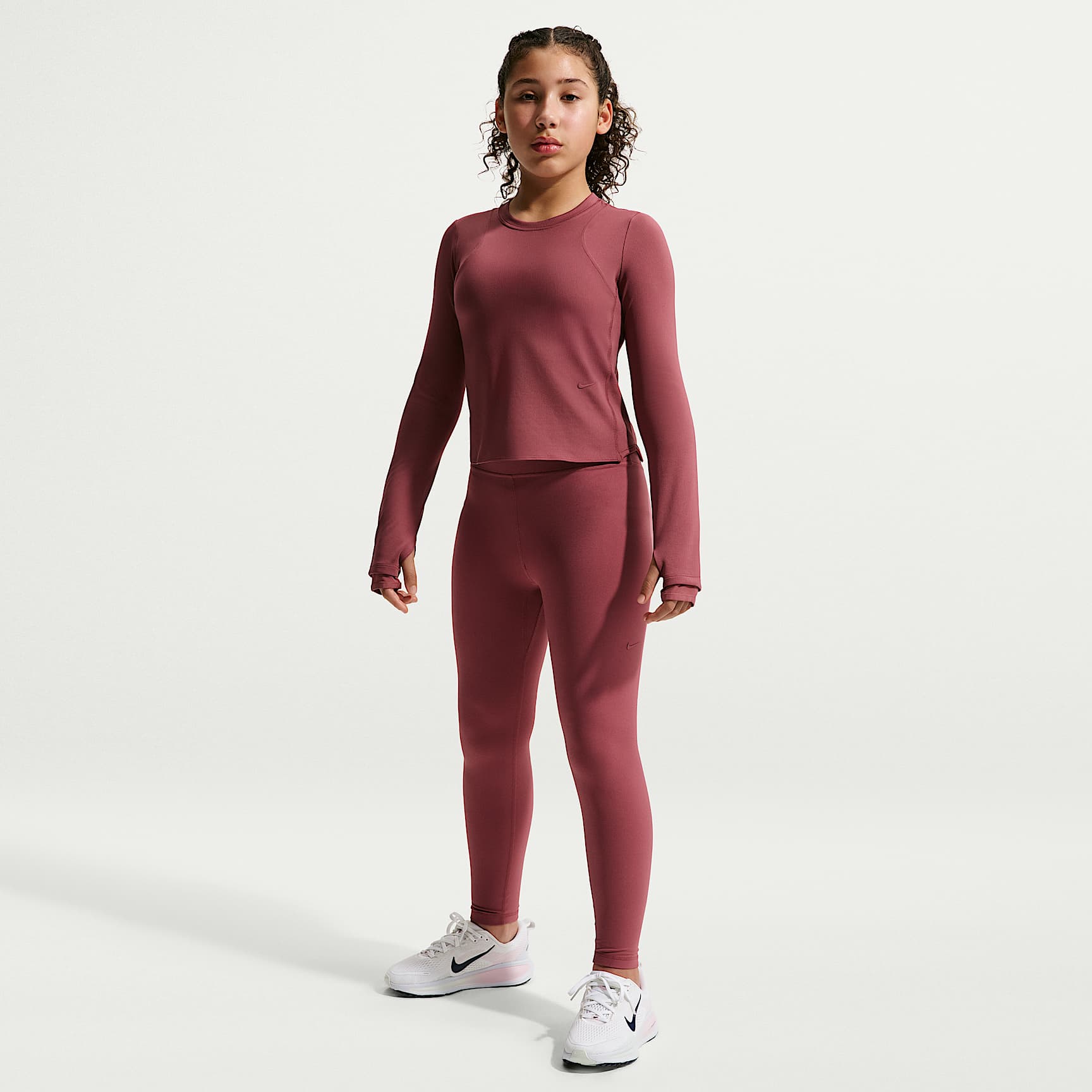 Nike MAVN Dri-FIT leggings med hög midja för tjejer