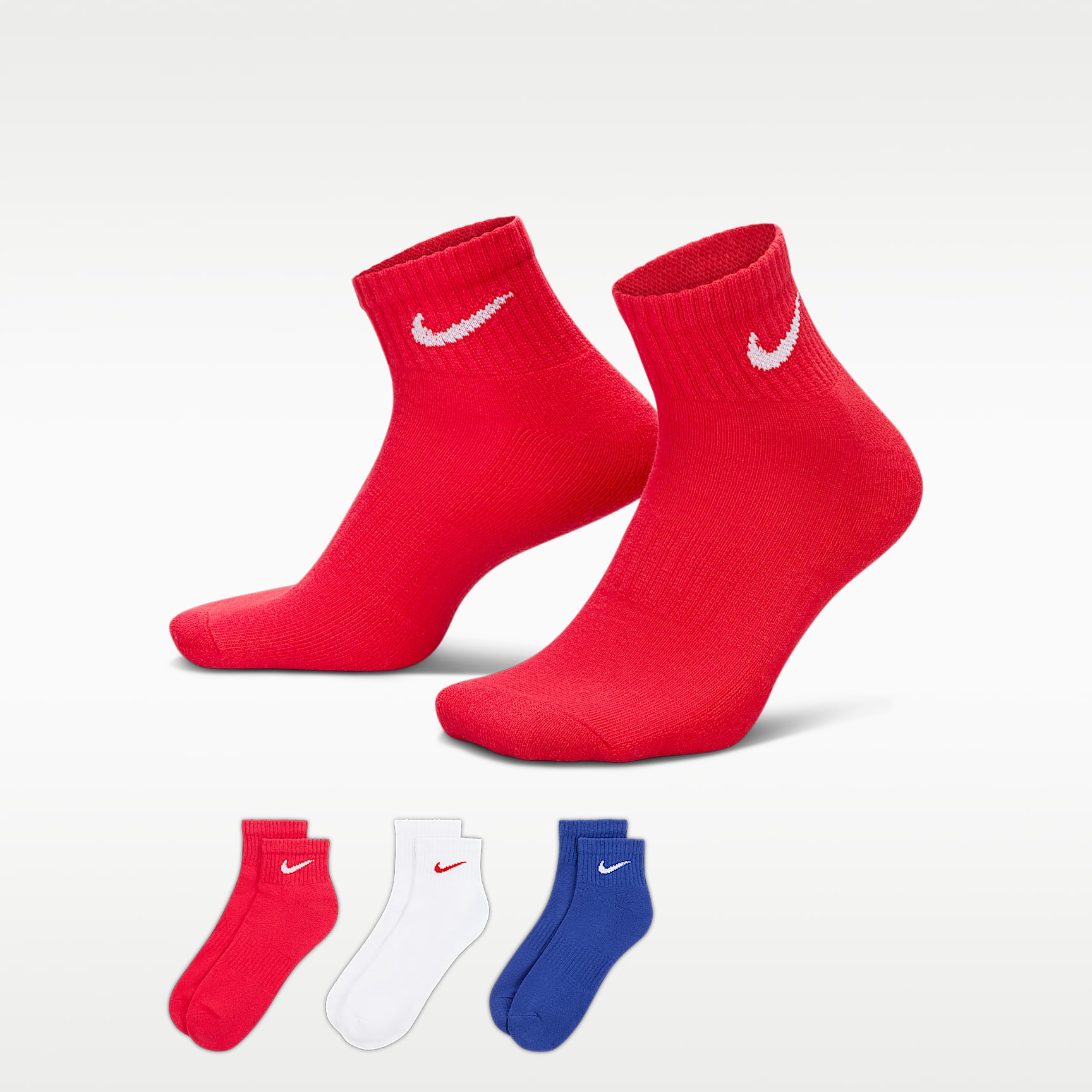 Nike Everyday Cushioned Training Ankle Socks (3 Pairs)