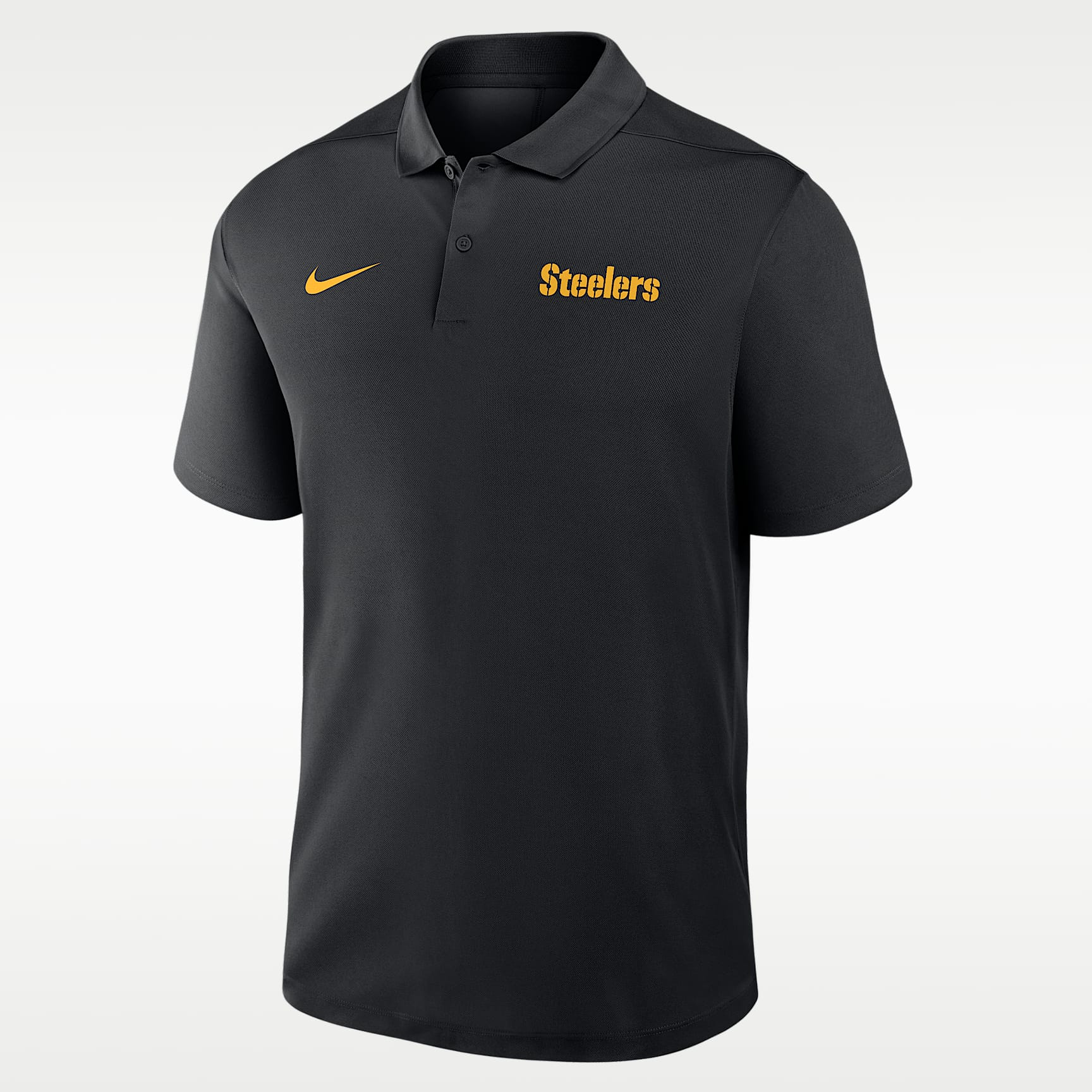 Pittsburgh Steelers Wordmark Victory Men's Nike Dri-FIT NFL Polo