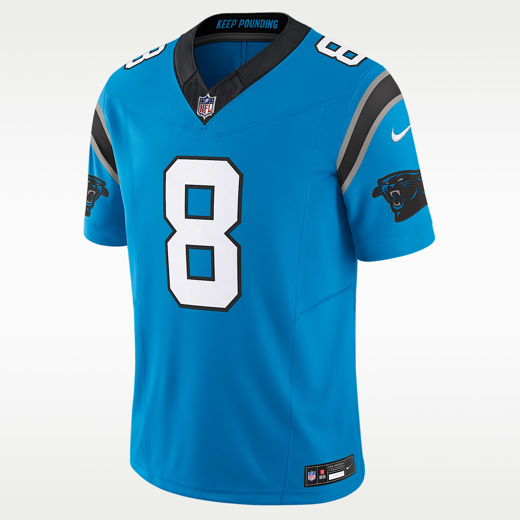 Jersey de fútbol americano Nike Dri-FIT de la NFL Limited para hombre Jaycee Horn Carolina Panthers