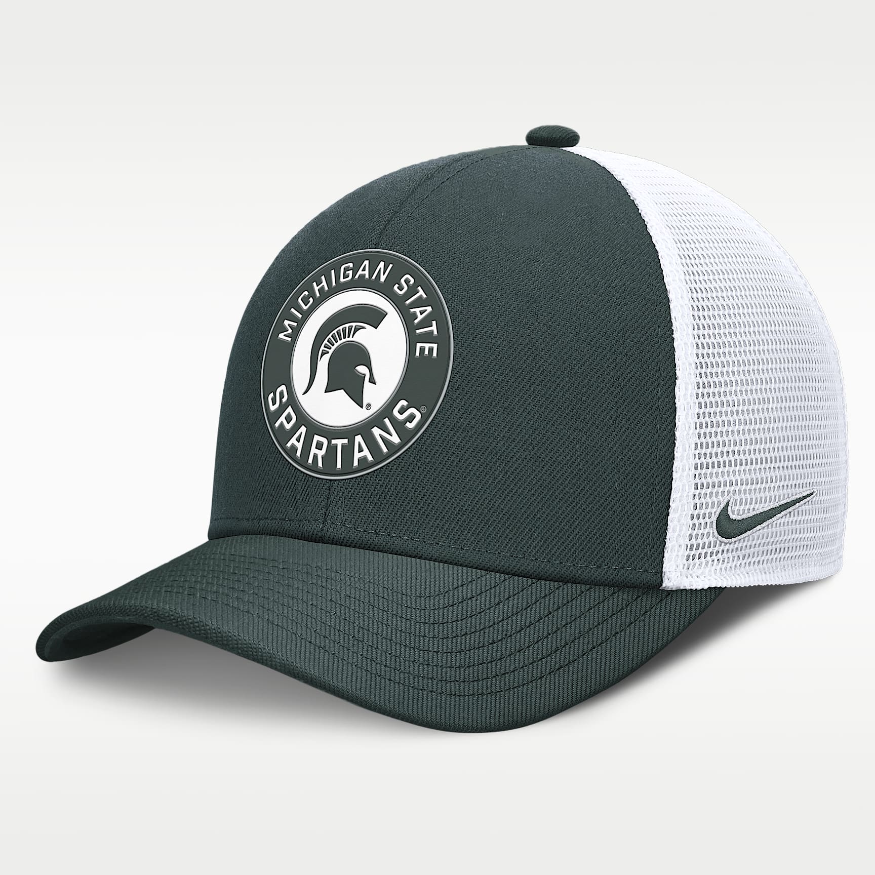 Michigan State Primetime Rise Men's Nike Dri-FIT College Trucker Adjustable Hat