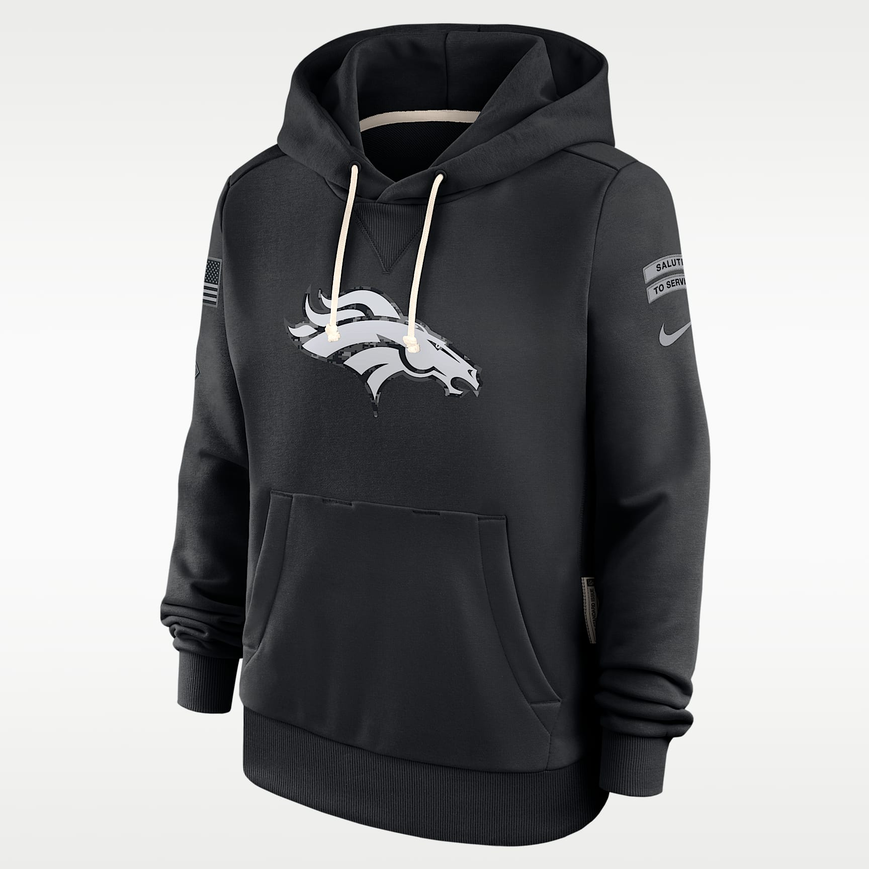 Denver Broncos Salute to Service Sideline Women's Nike Dri-FIT NFL Pullover Hoodie