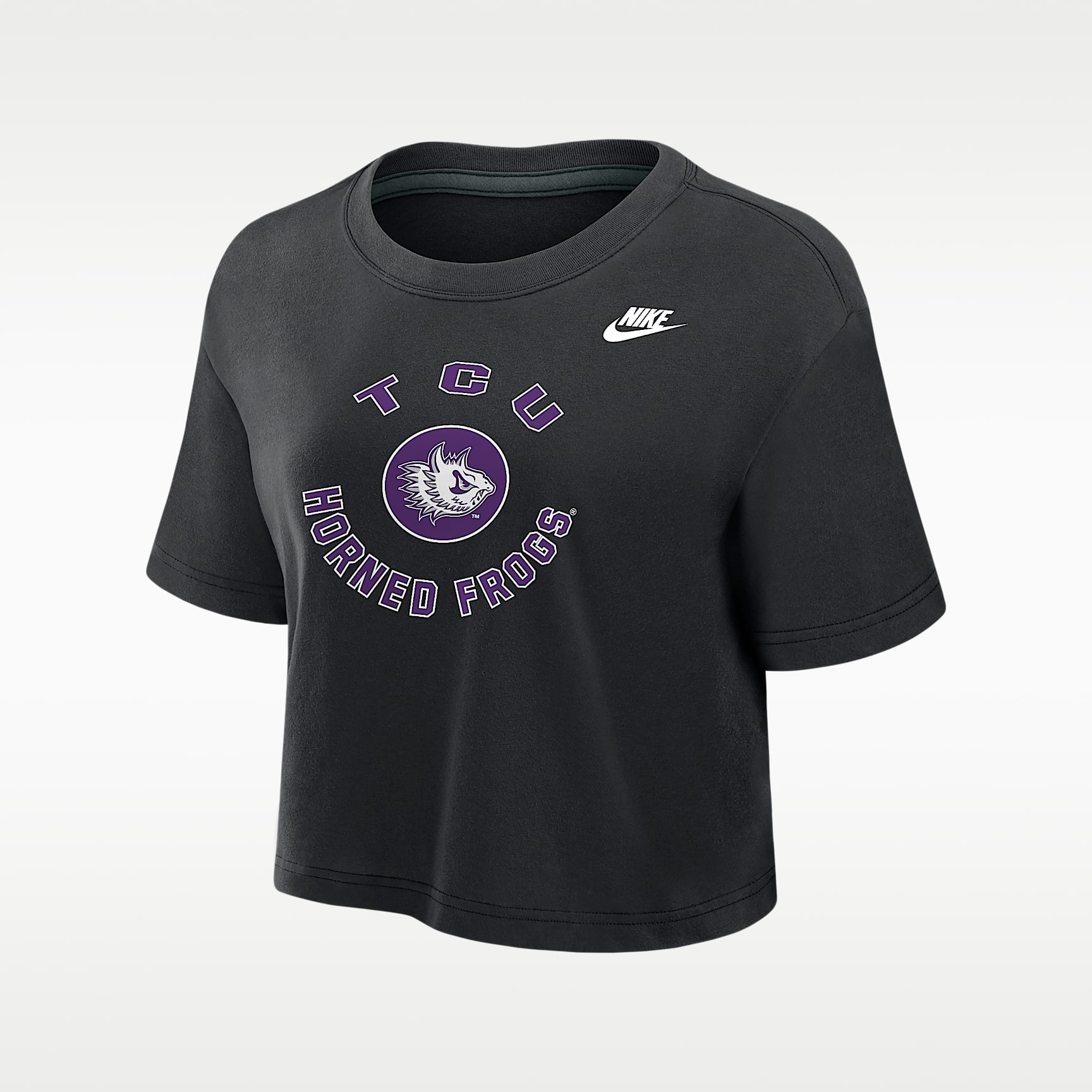 TCU Horned Frogs Women's Nike Dri-FIT Cropped T-Shirt