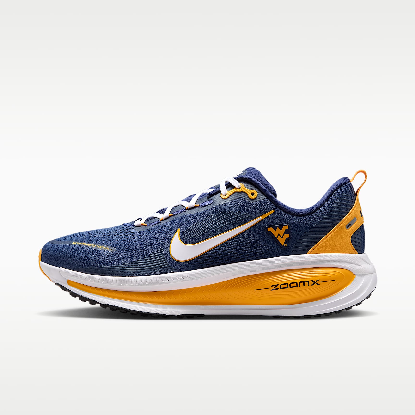 Nike College Vomero 18 (West Virginia) Men's Road Running Shoes