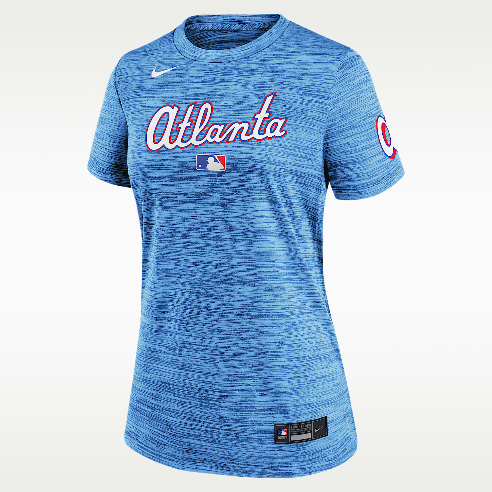 Atlanta Braves Authentic Collection City Connect Velocity Women's Nike Dri-FIT MLB T-Shirt