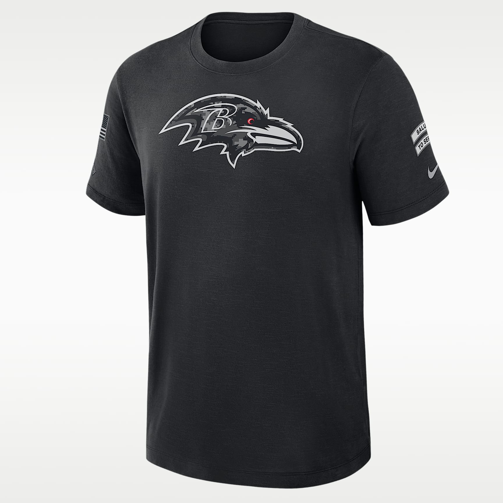 Playera Nike Dri-FIT de la NFL para hombre Baltimore Ravens Salute to Service Slub