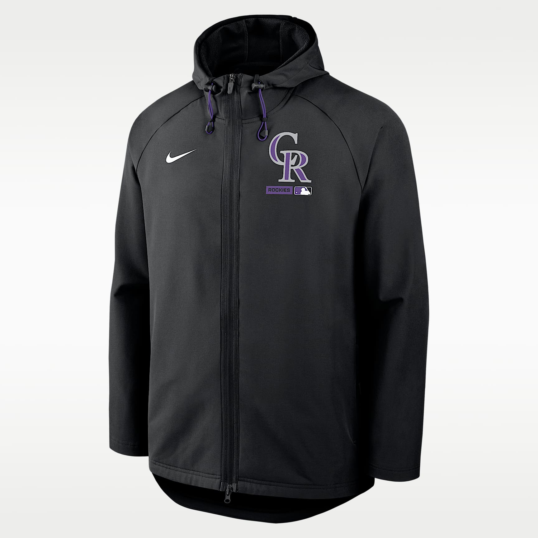 Colorado Rockies Authentic Collection Men's Nike Therma-FIT MLB Full-Zip Hooded Jacket