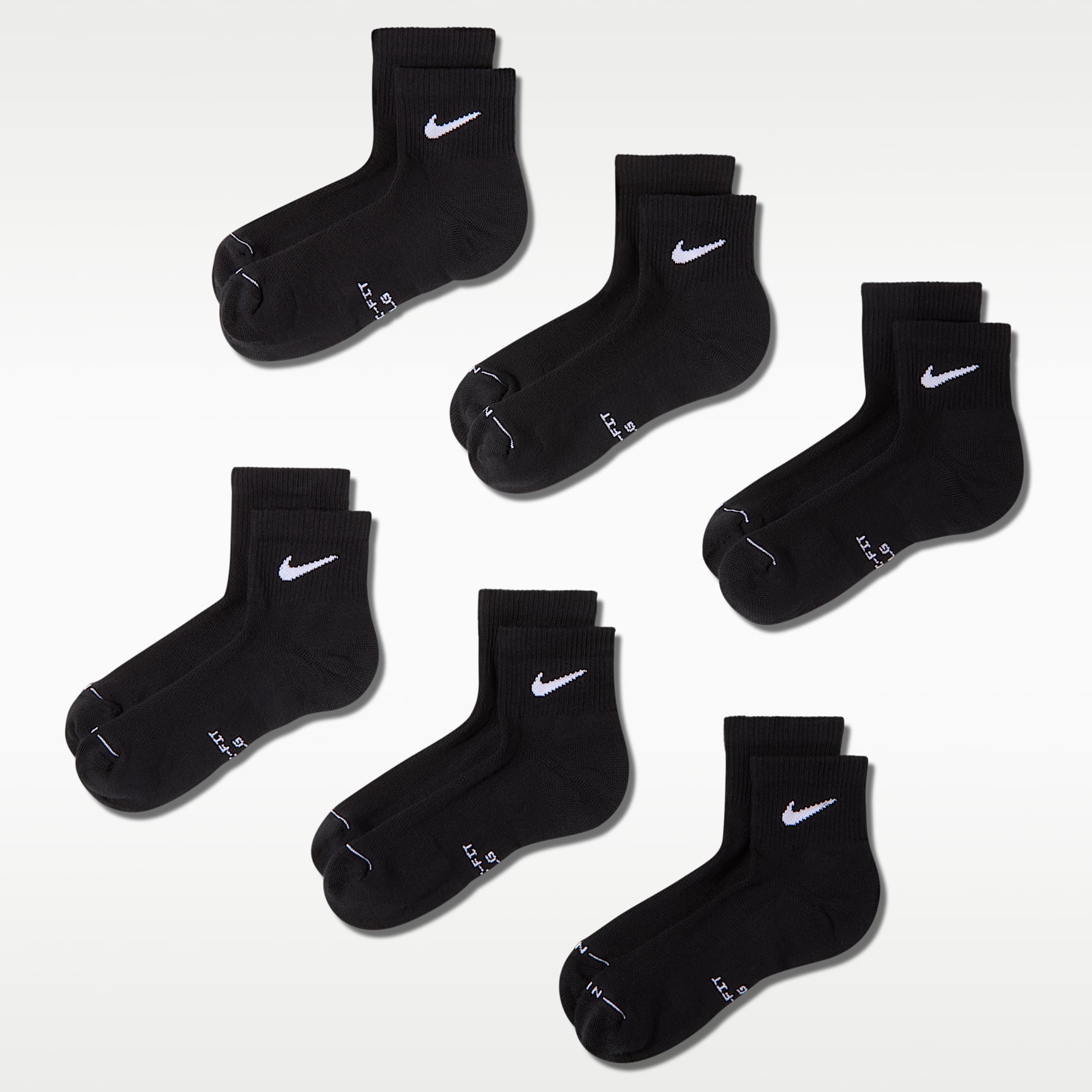 Nike Everyday Elevated Ankle Socks (6 Pairs)