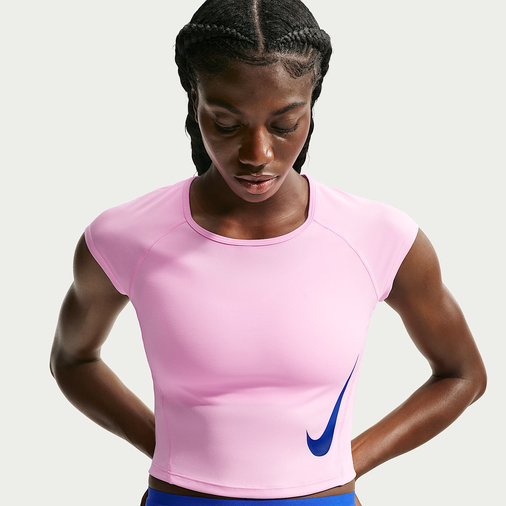 Nike Tempo Swoosh Women's Dri-FIT Cap-Sleeve Running Top