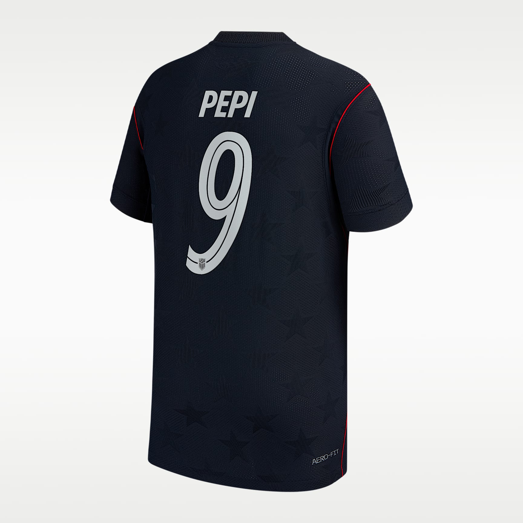 Ricardo Pepi USMNT 2026 Match Away Big Kids' Nike Aero-FIT Soccer Jersey