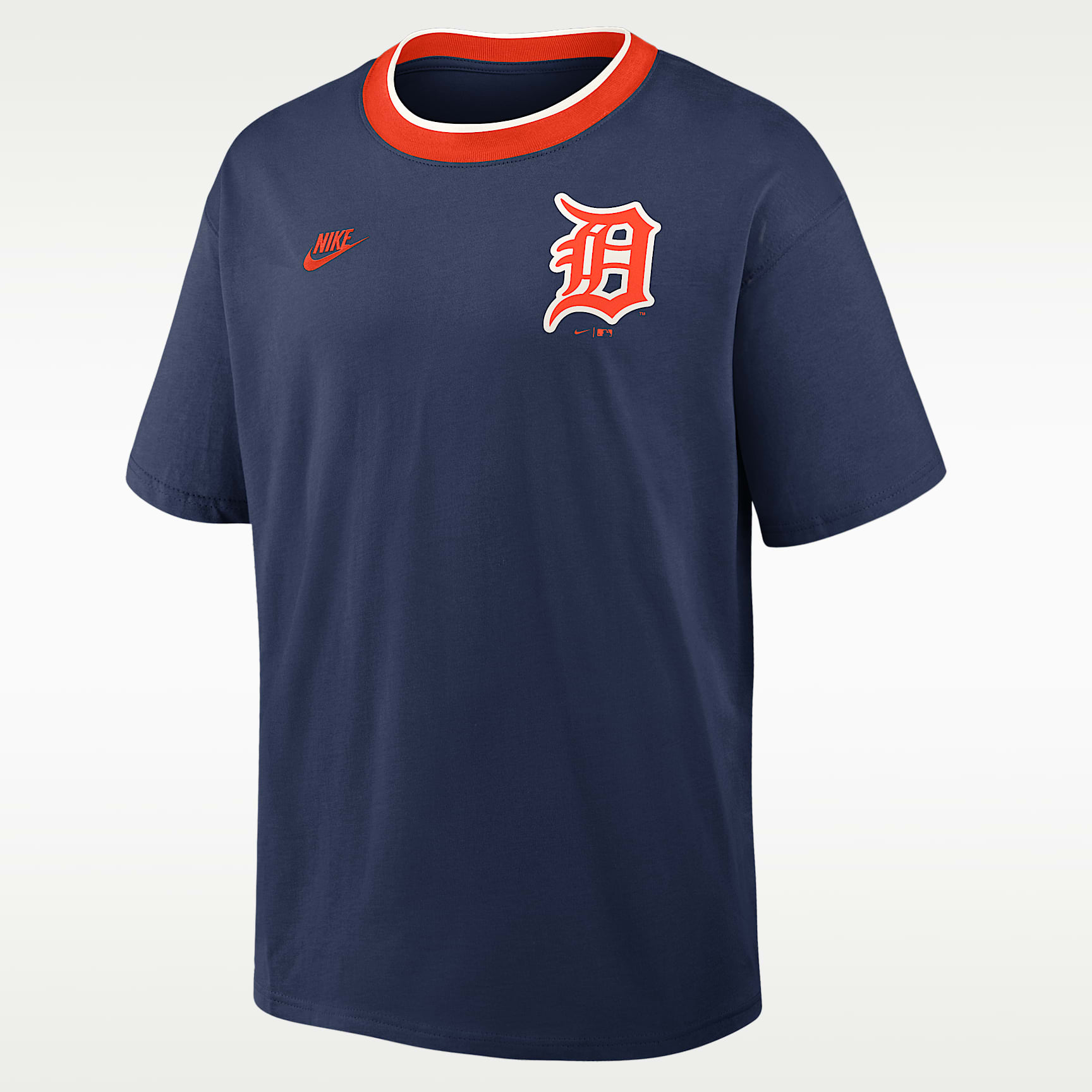 Playera Nike de la MLB para hombre Detroit Tigers Cooperstown Ringer