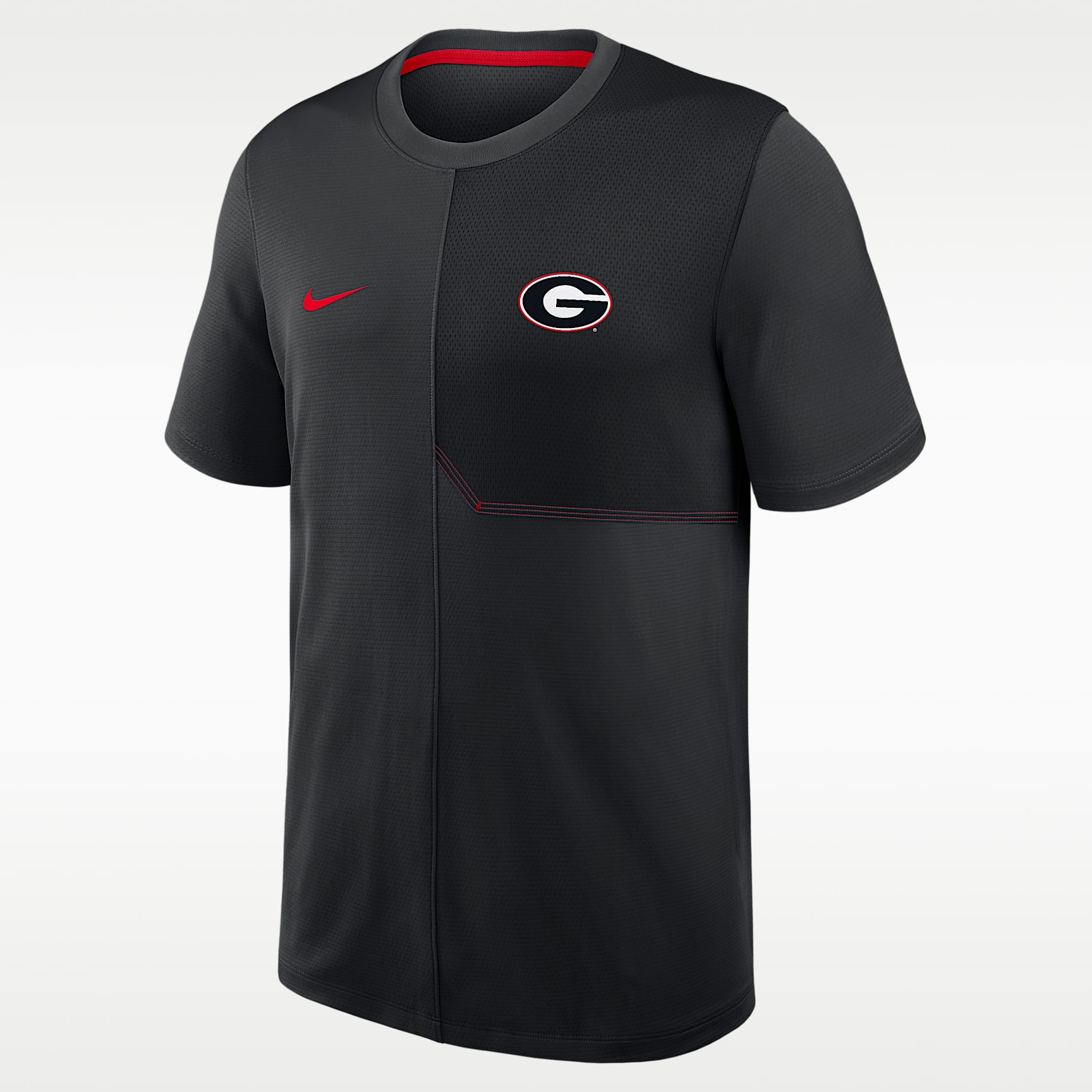 Playera universitaria Nike Dri-FIT para hombre Georgia Sideline Coach