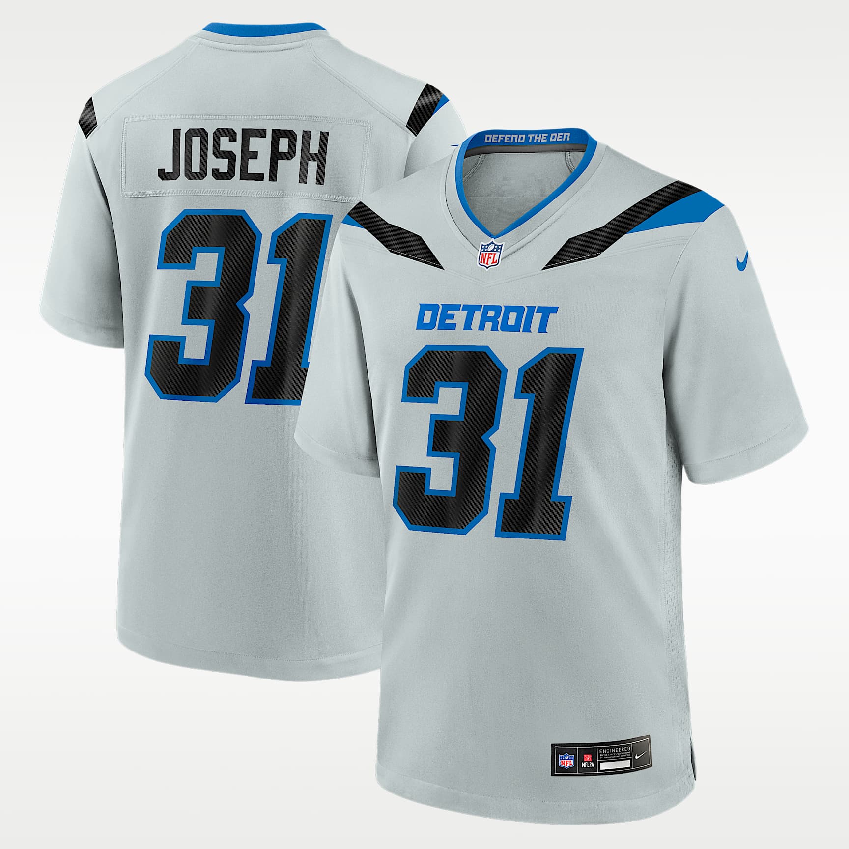 Kerby Joseph Detroit Lions Rivalries Collection Men's Nike NFL Game Jersey