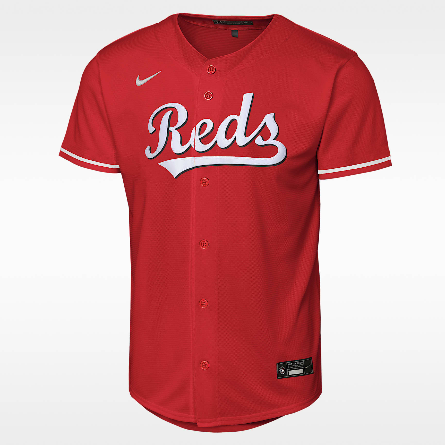 Jersey Nike Baseline Replica Team para niños talla grande Cincinnati Reds