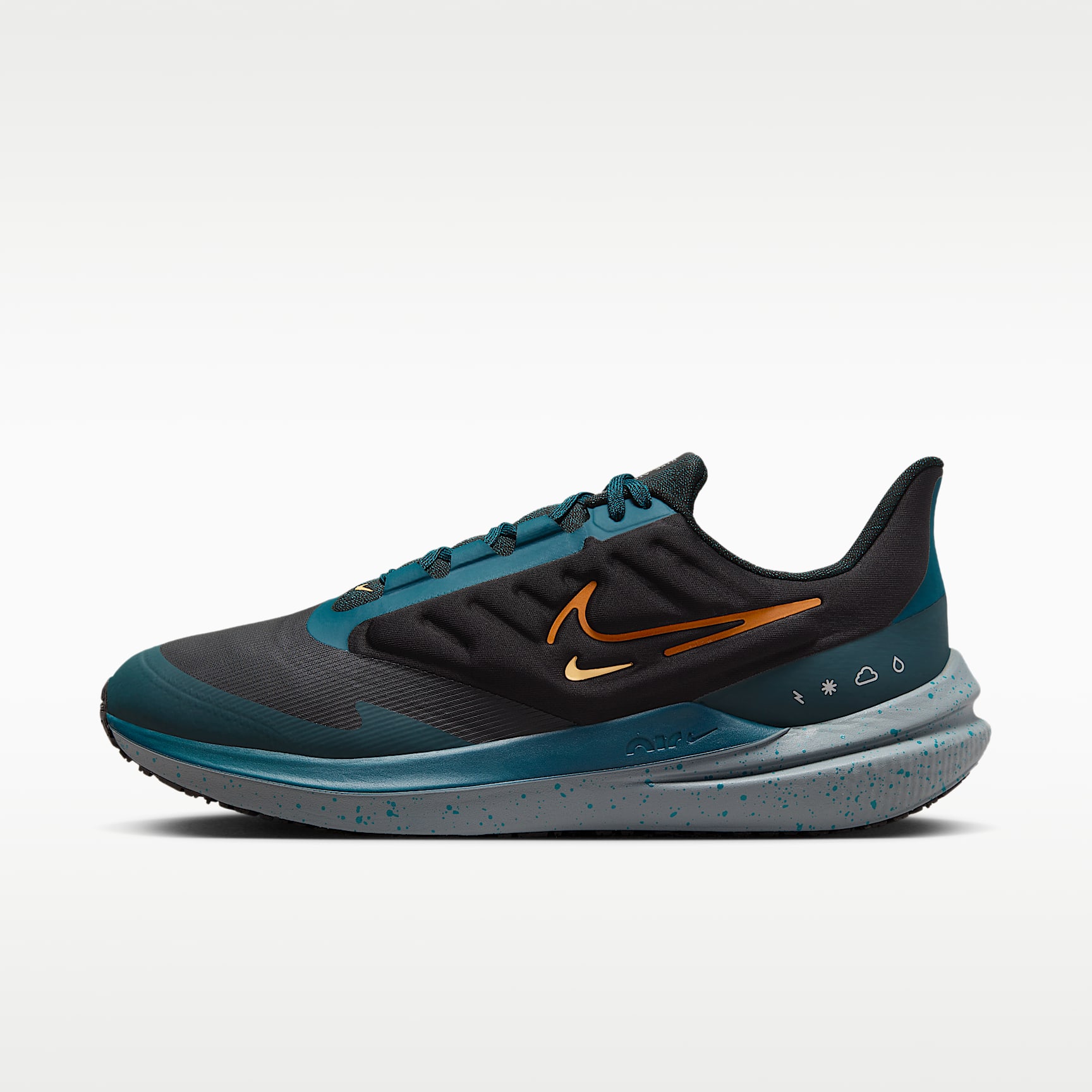 Tenis de correr en carretera acondicionados para los distintos estados del tiempo para hombre Nike Winflo 9 Shield
