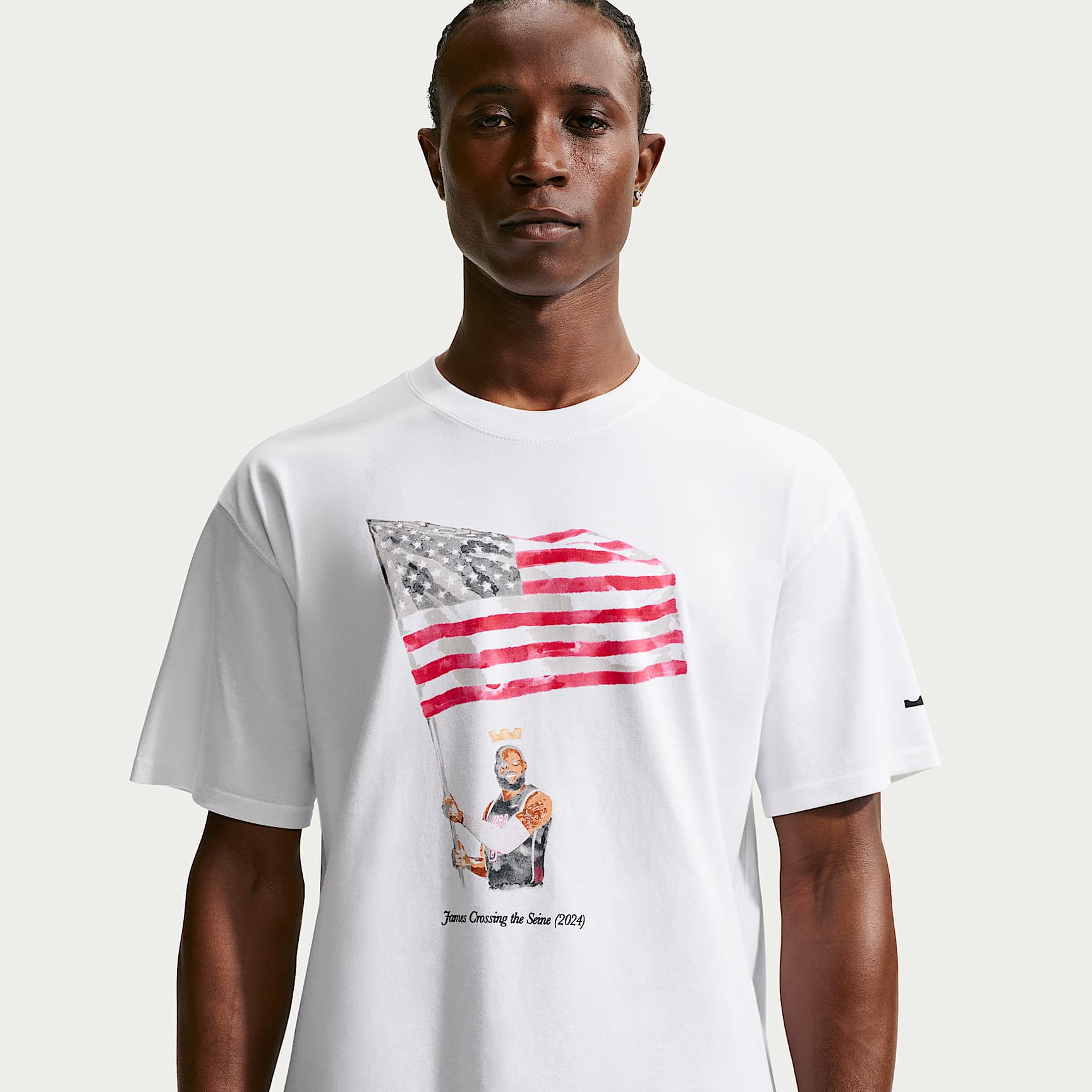 LeBron 'Old Glory' Nike Men's Basketball T-Shirt
