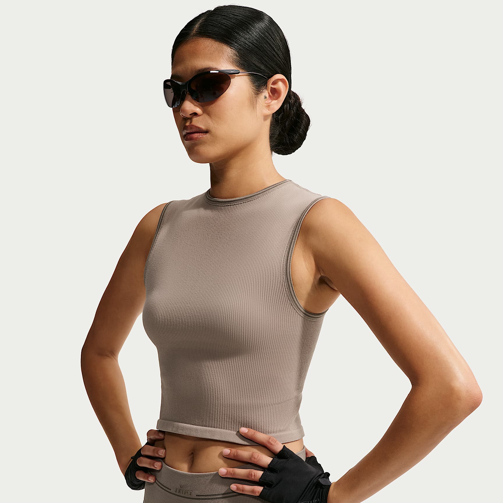 Träningslinne NikeSKIMS Ribbed Seamless för kvinnor
