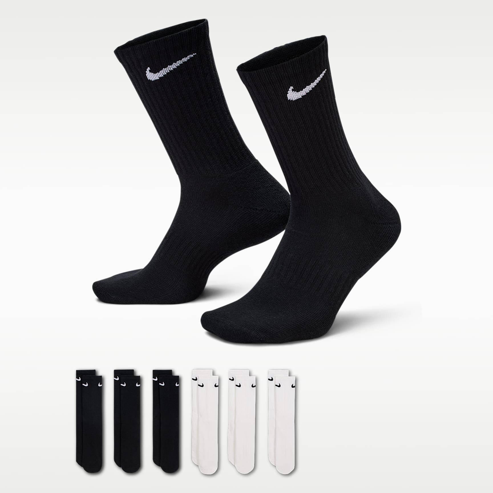 Nike Everyday Cushioned Training Crew Socks (6 Pairs)